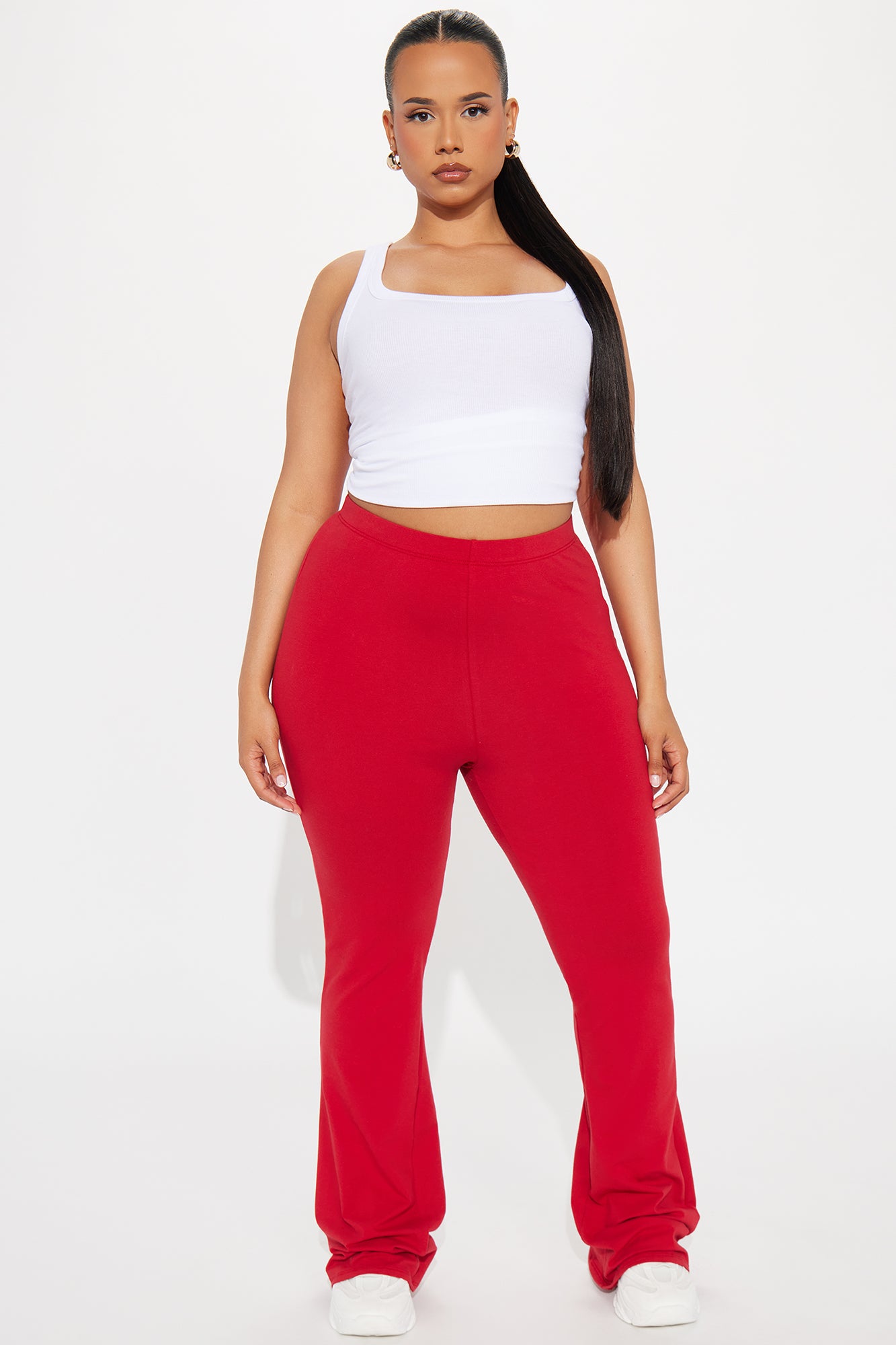 Adriana Flare Pant - Red - Image 4