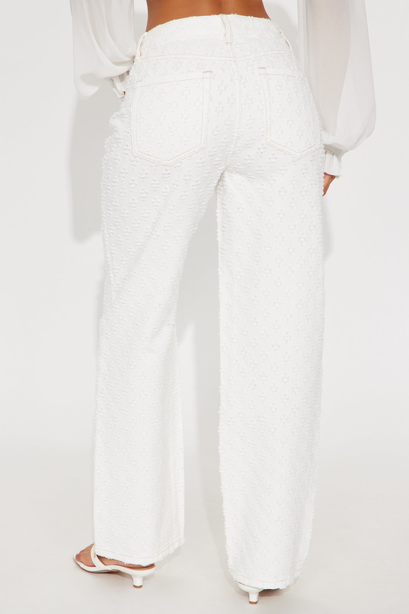 City Dreams Loose Straight Leg Jeans - White - Image 3
