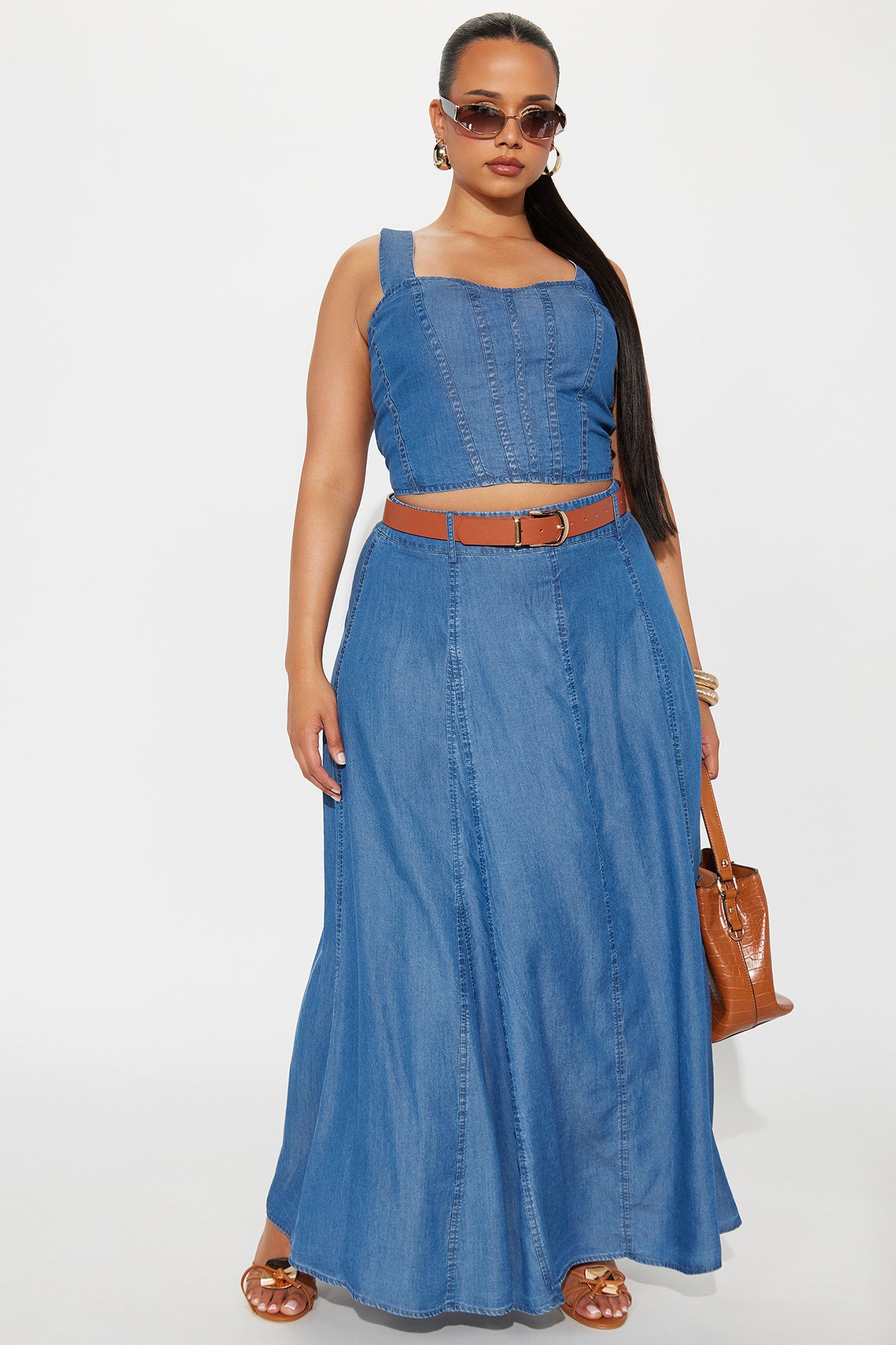 Chamberlain Sleeveless Maxi Skirt Set - Blue - Image 4