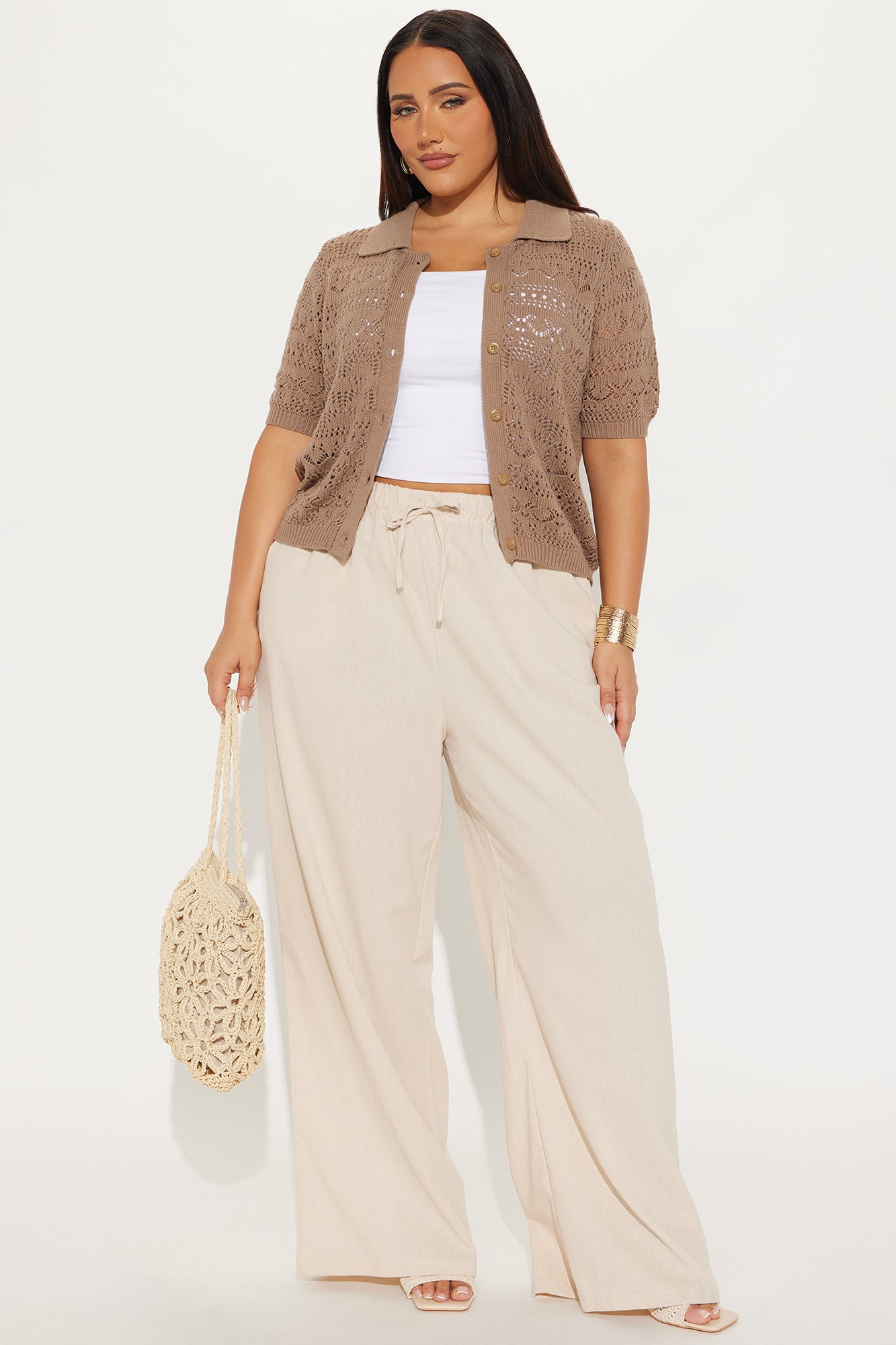 Beach Living Crochet Top - Mocha - Image 6