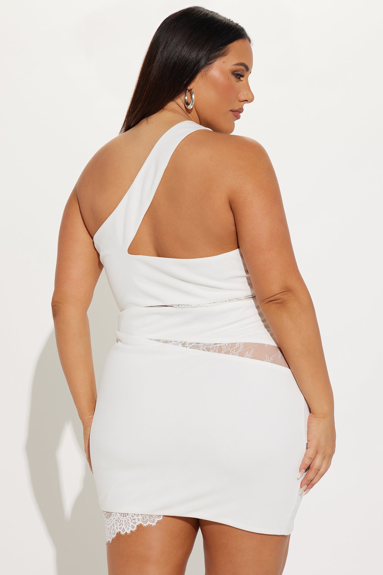 Undeniable Attraction Crepe Mini Dress - White - Image 6