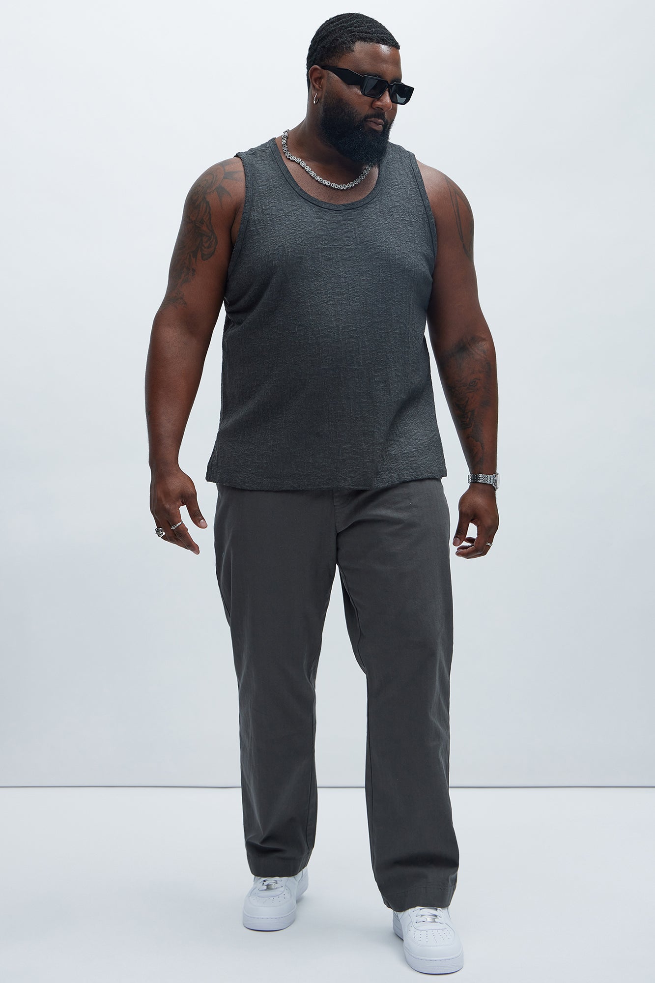 Calvin Washed Tank - Black - Image 6
