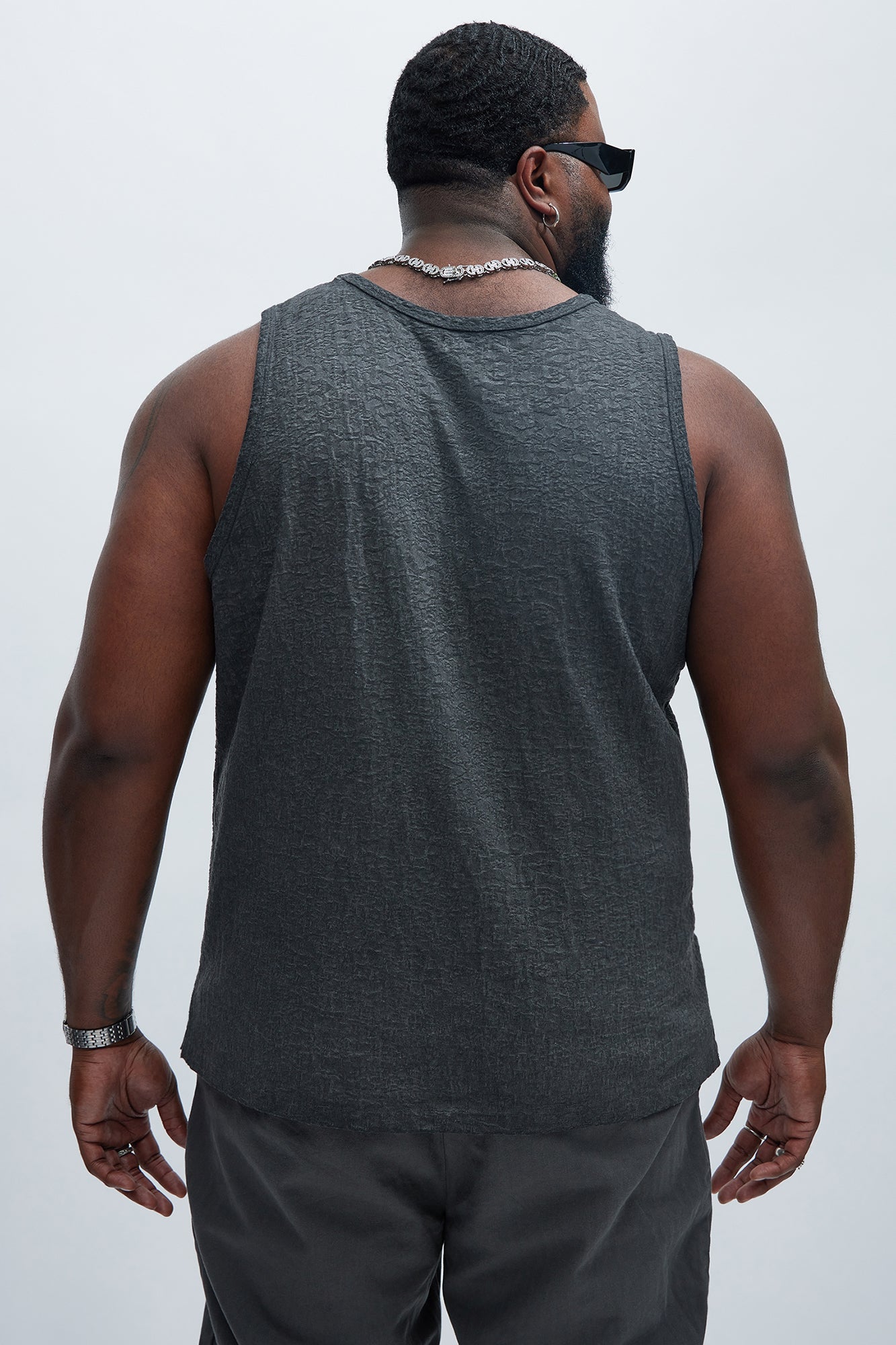Calvin Washed Tank - Black - Image 7