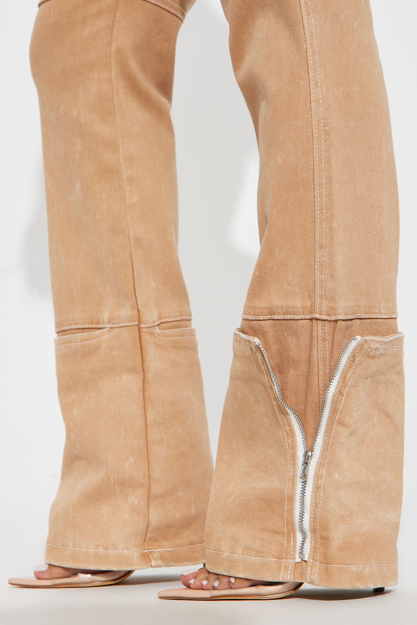 Alternate Universe Stretch Cargo Jeans - Tan - Image 4