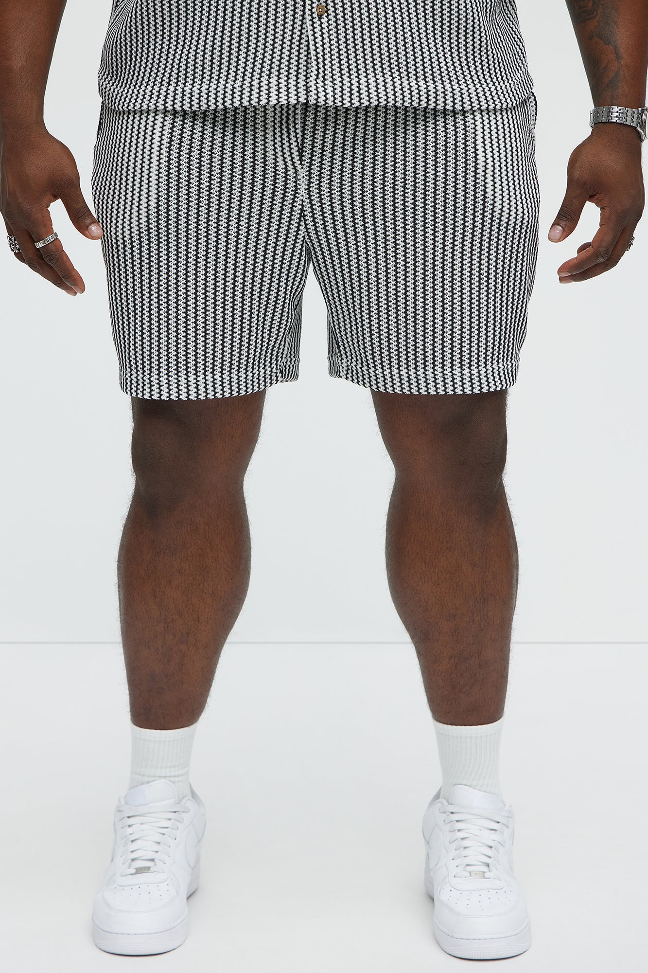 Summit Drawstring Zig Zag Shorts - Grey/combo - Image 6