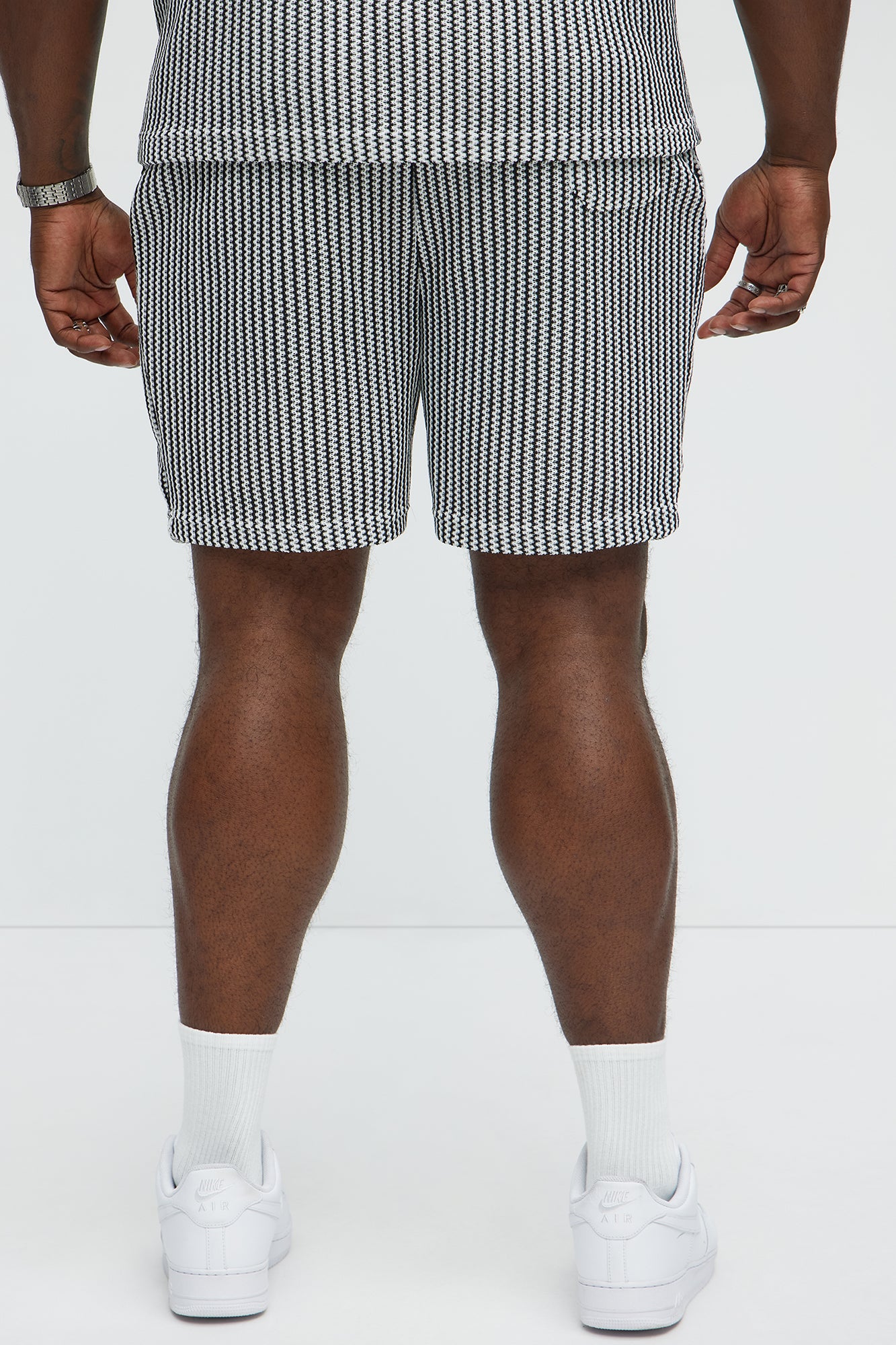 Summit Drawstring Zig Zag Shorts - Grey/combo - Image 7
