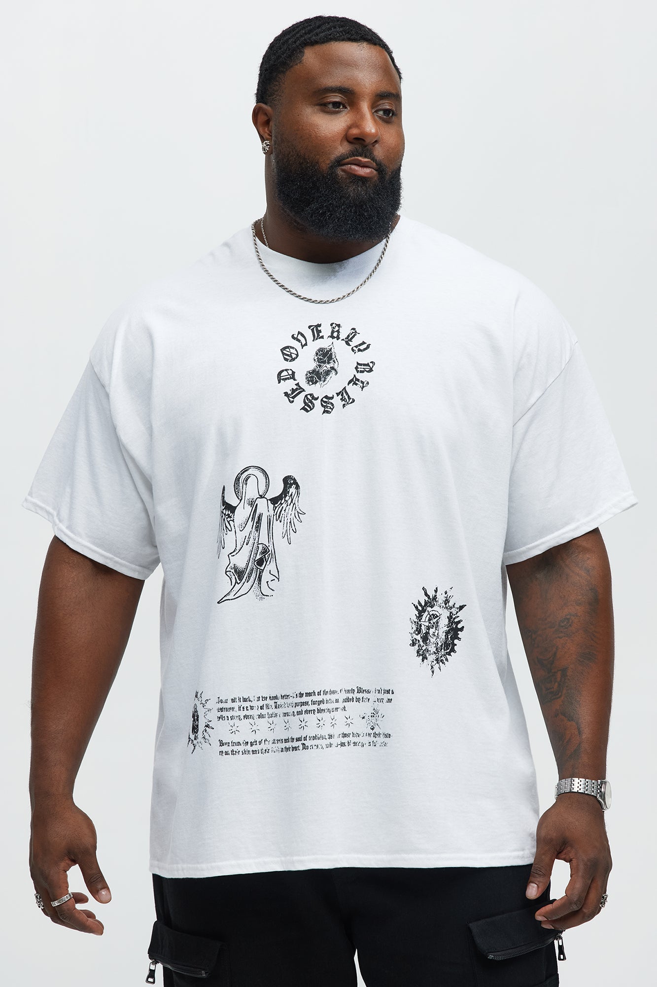 Blessed Worldwide Oversized Short Sleeve Tee - White - Image 4