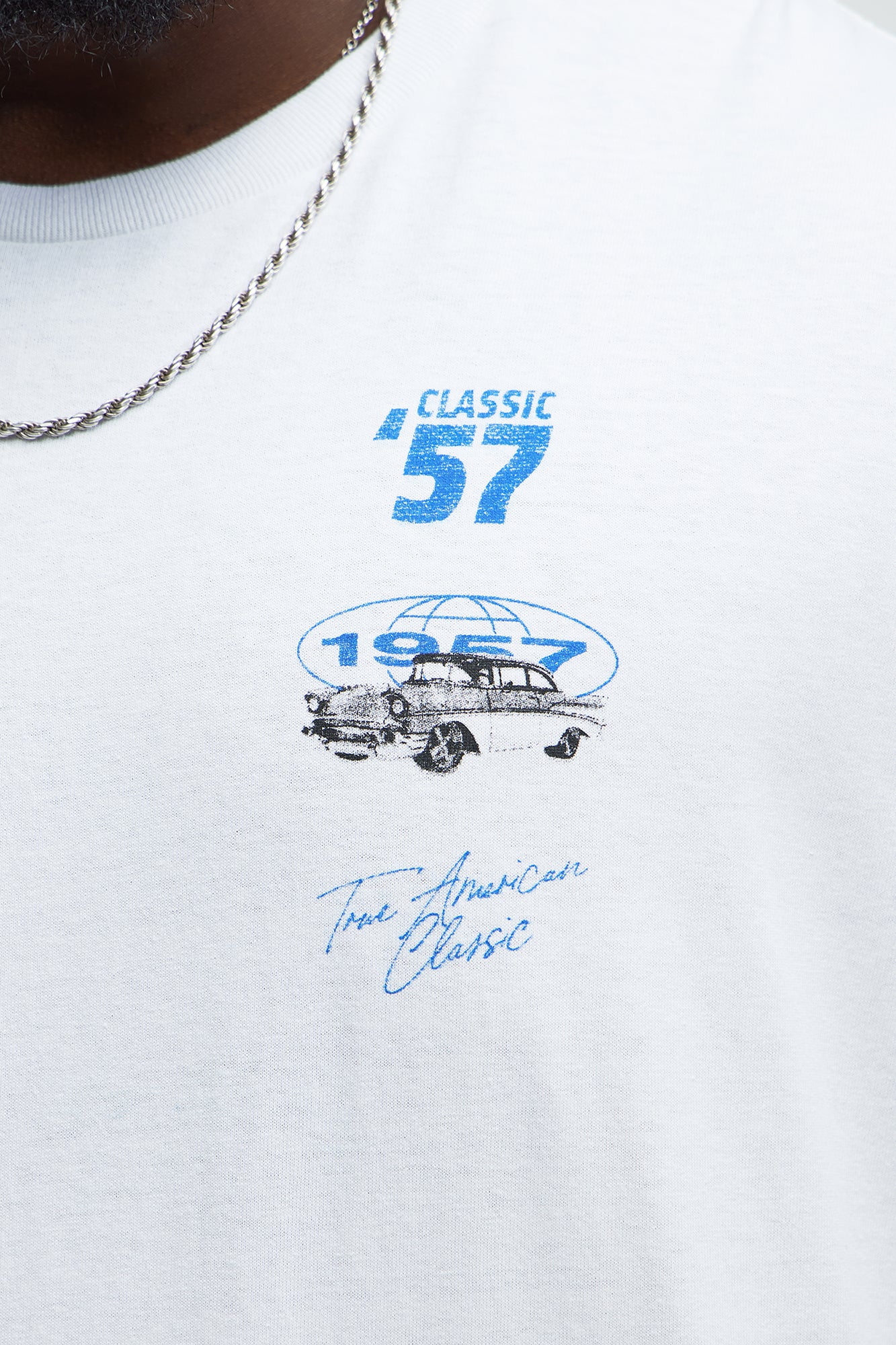 Classic 57 Oversized Short Sleeve Tee - White - Image 7