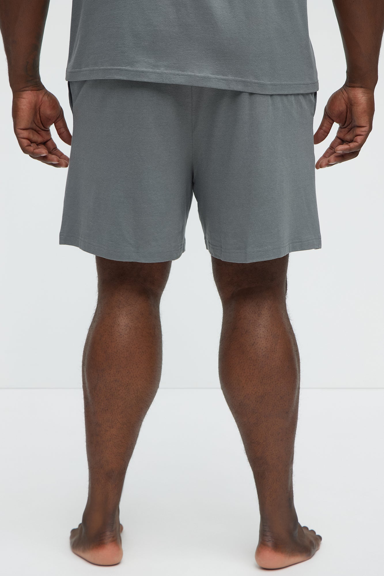 Essential Modal Lounge Shorts - Slate Grey - Image 7