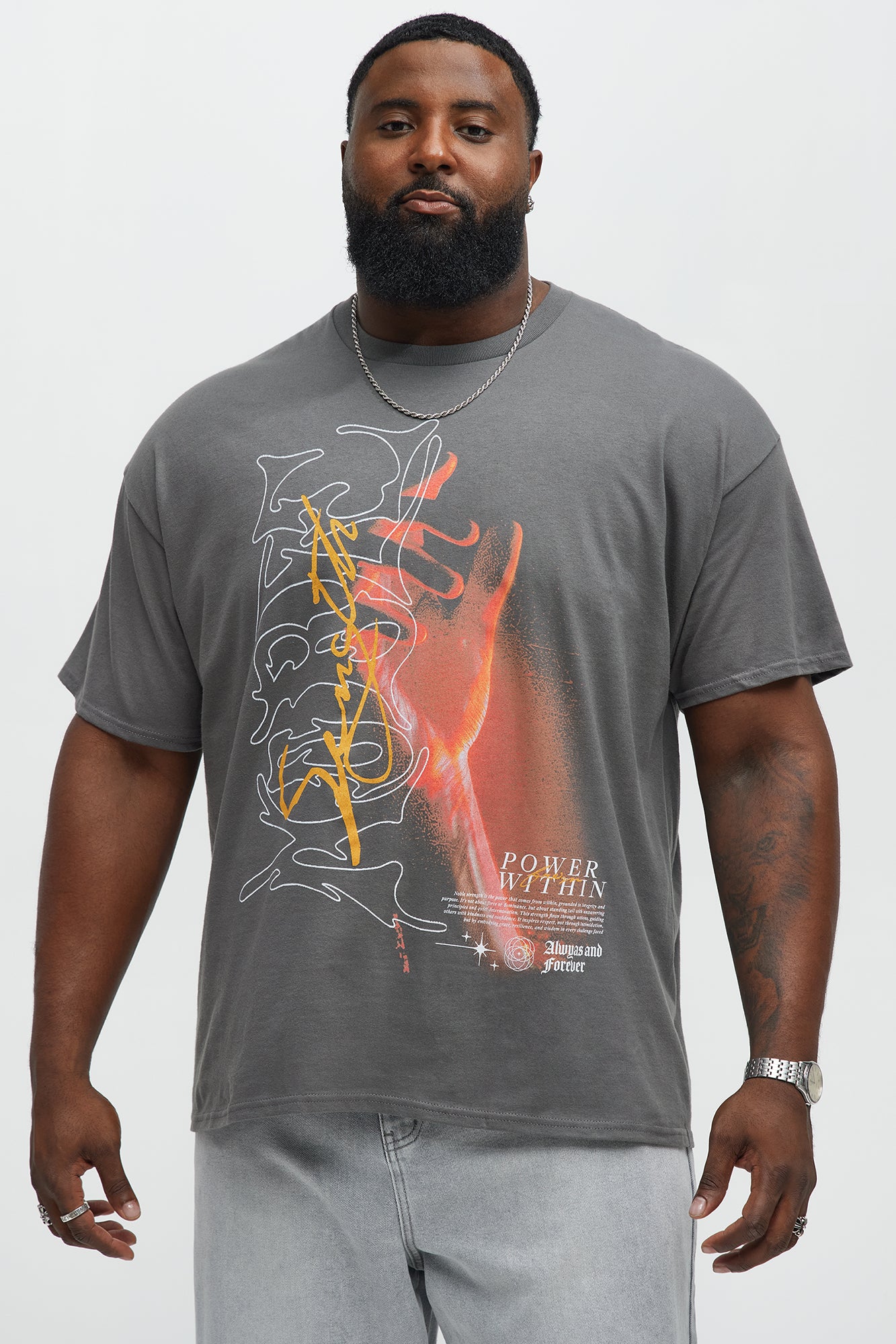 Always And Forever Power Short Sleeve Tee - Charcoal - Image 4
