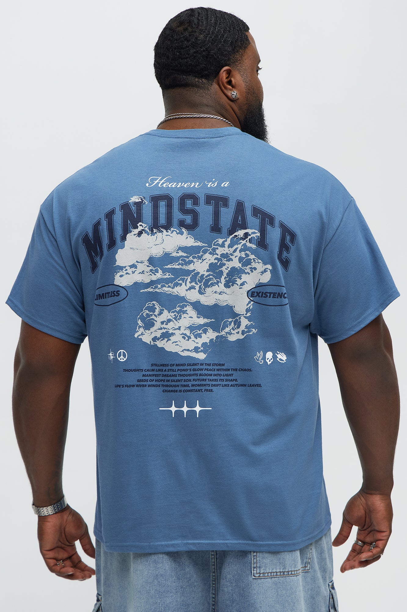 Heaven Is A Mindstate Short Sleeve Tee - Indigo - Image 6