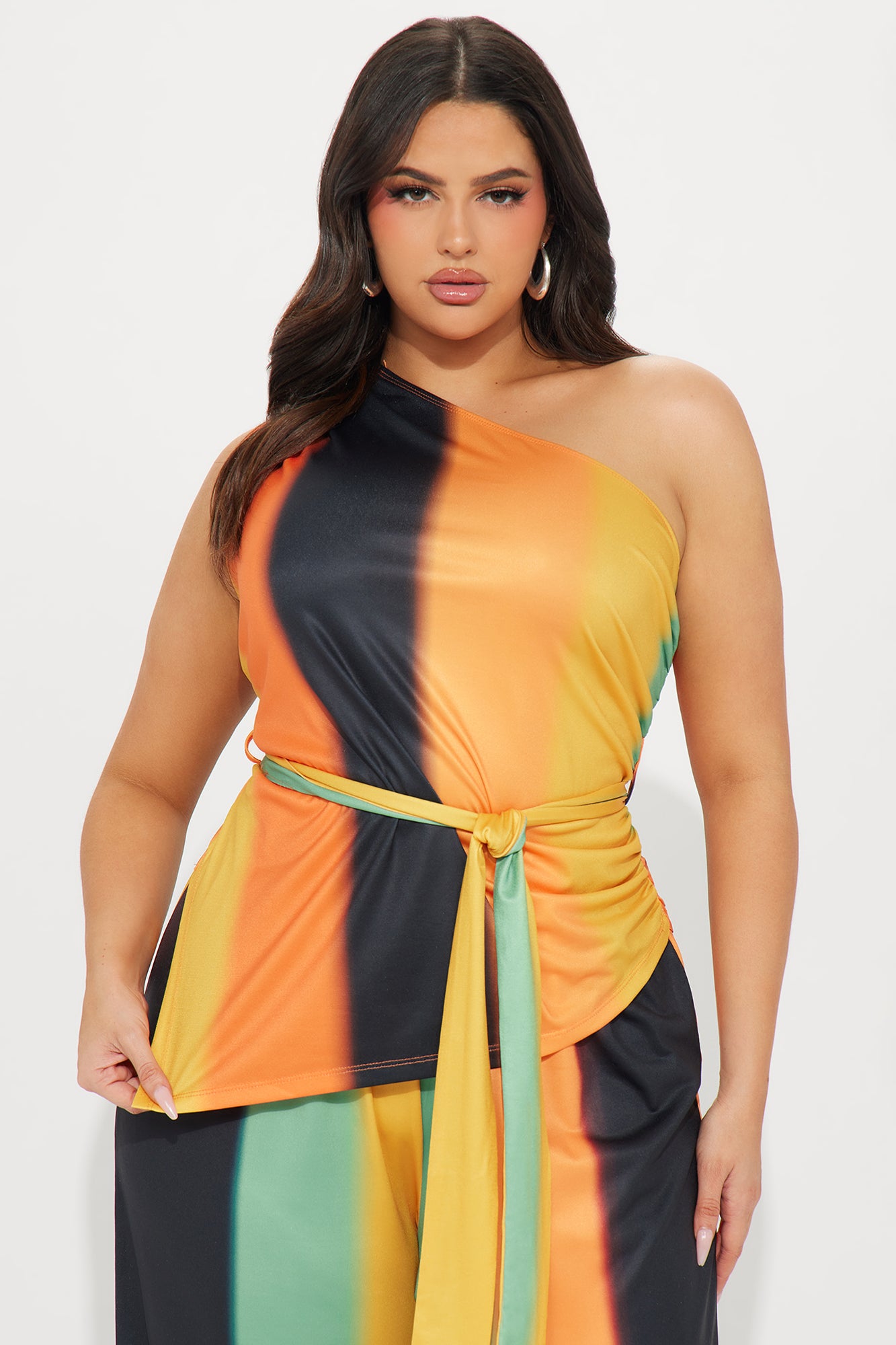 Solay Pant Set - Orange/combo - Image 5