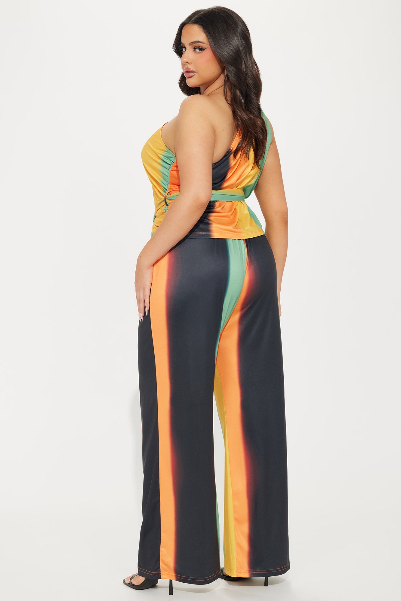 Solay Pant Set - Orange/combo - Image 6