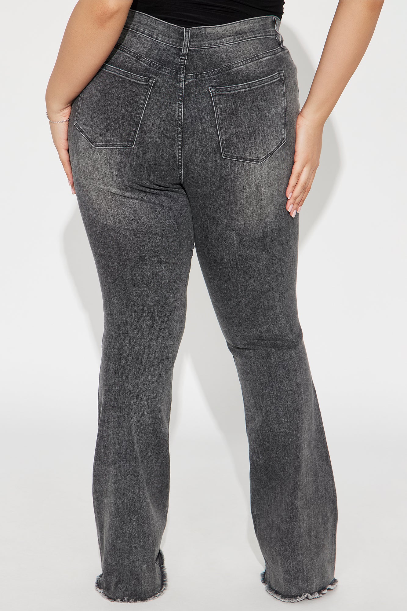 Tall Best Behavior Stretch Flare Jean - Black Wash - Image 6