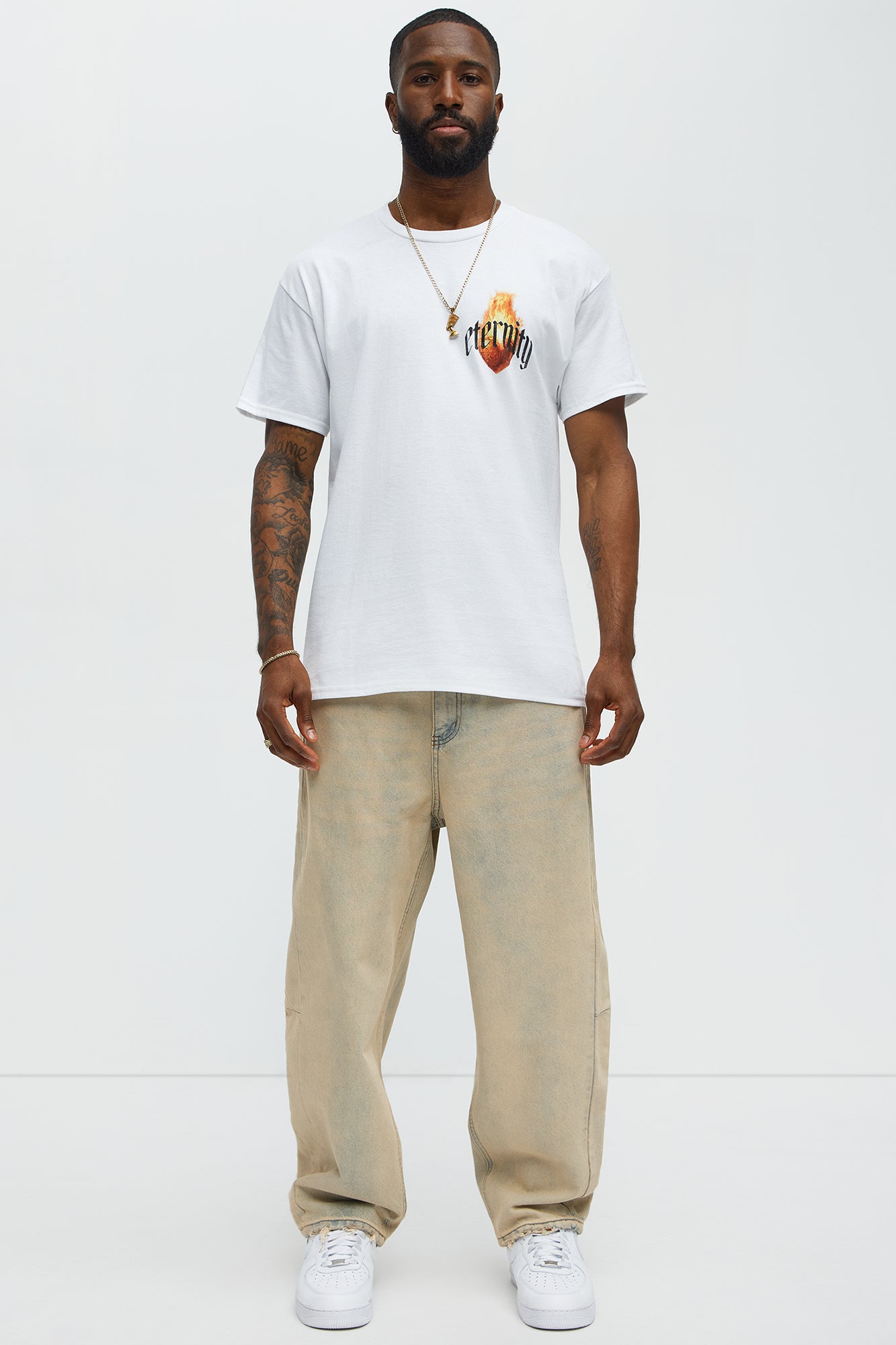 Eternal Heart Short Sleeve Tee - White - Image 3