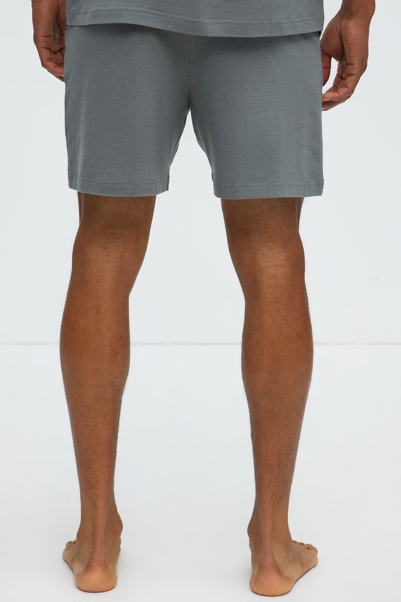 Essential Modal Lounge Shorts - Slate Grey - Image 3