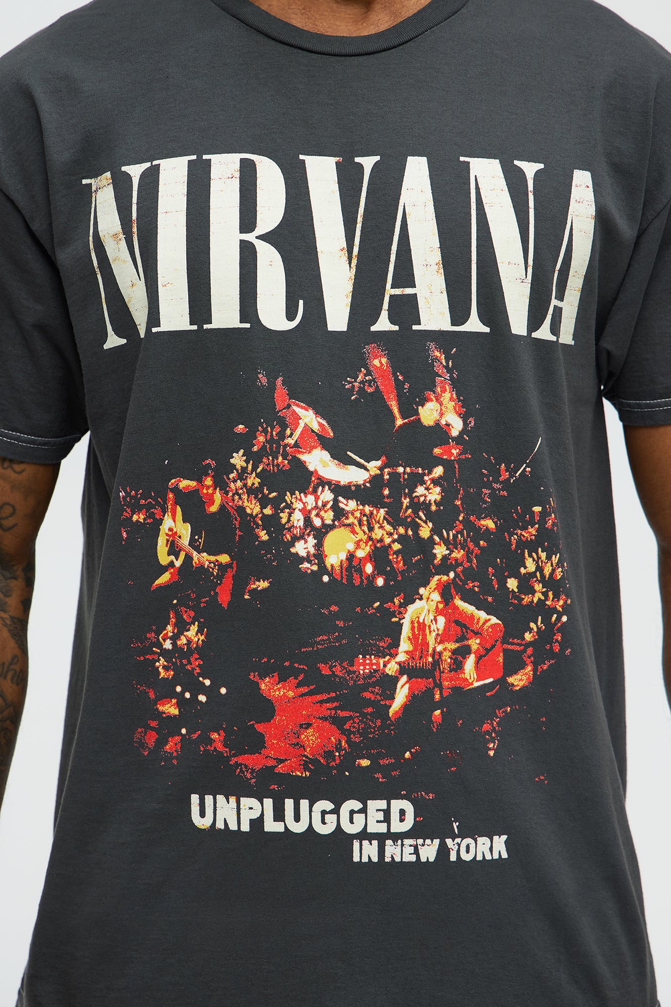Nirvana New York Unplugged Short Sleeve Tee - Black - Image 3