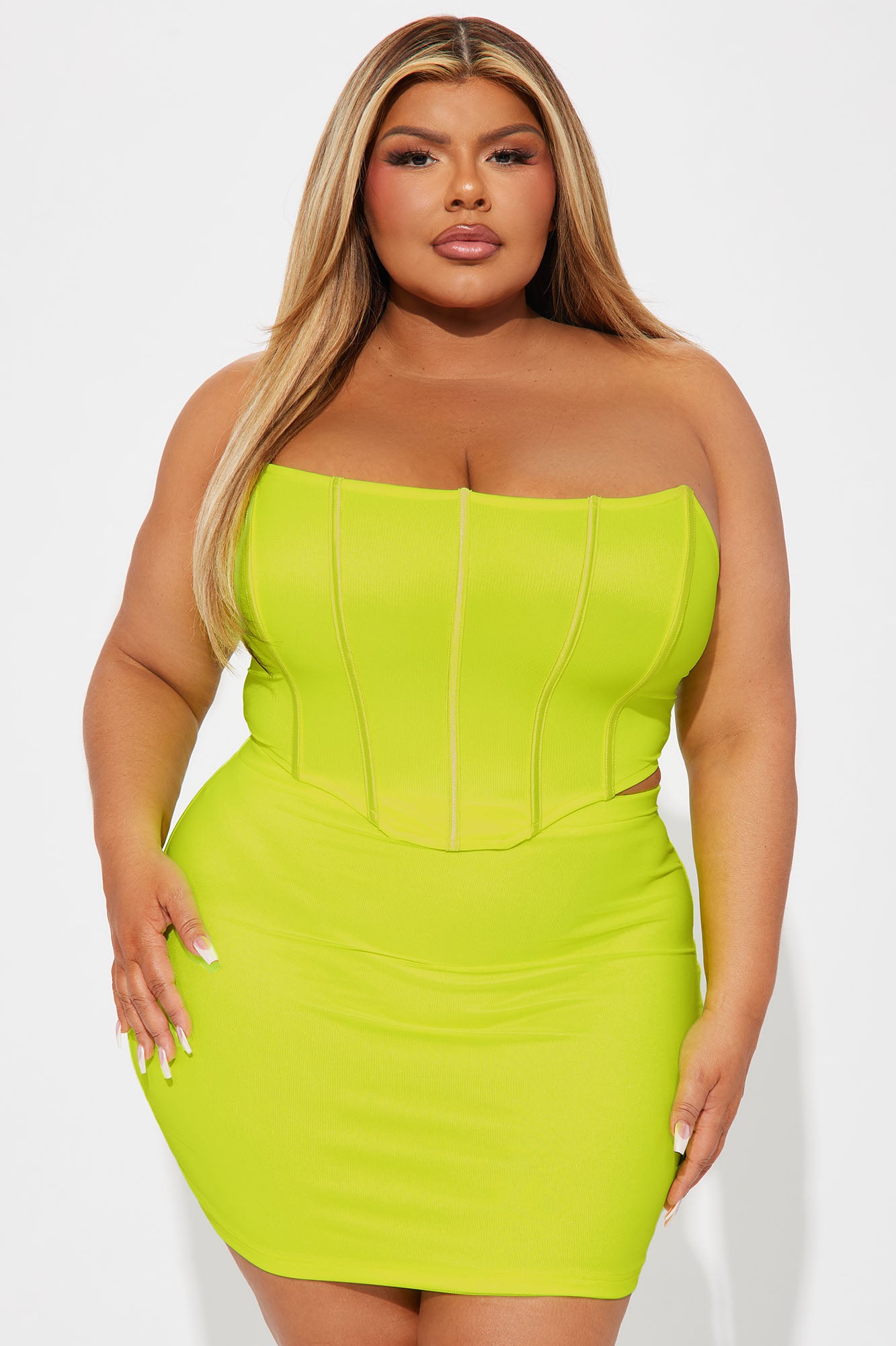 Vegas Night Skirt Set - Lime - Image 4