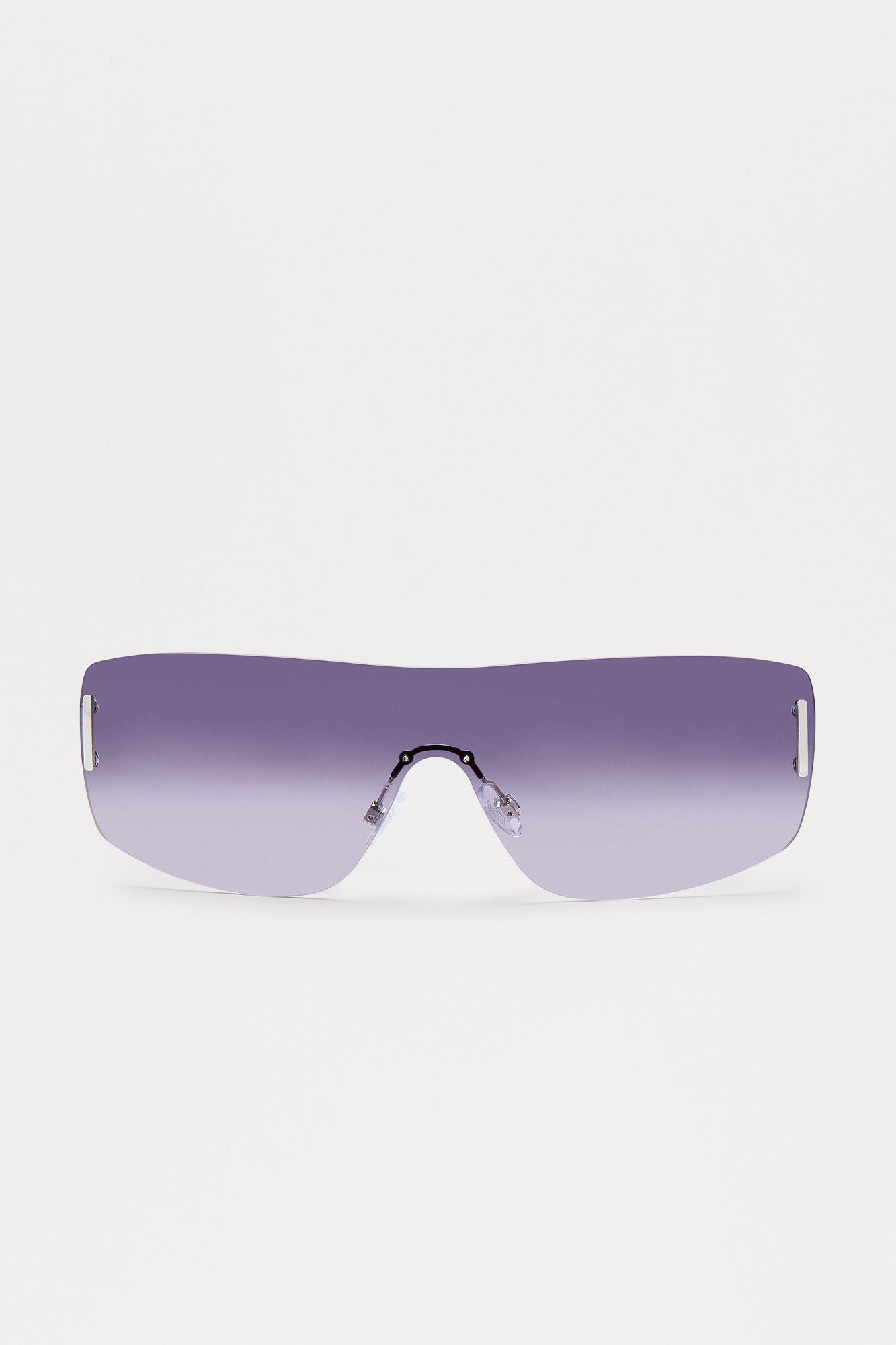 Brook Street Shield Sunglasses - Silver - Image 3