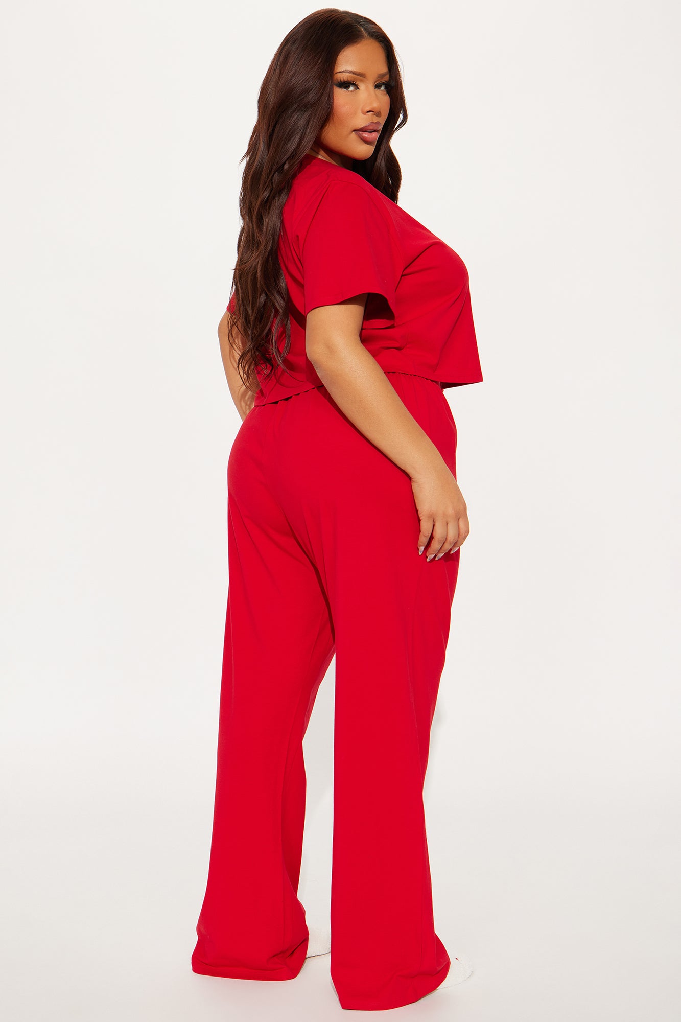 FN Mood PJ Pant Set - Red - Image 6