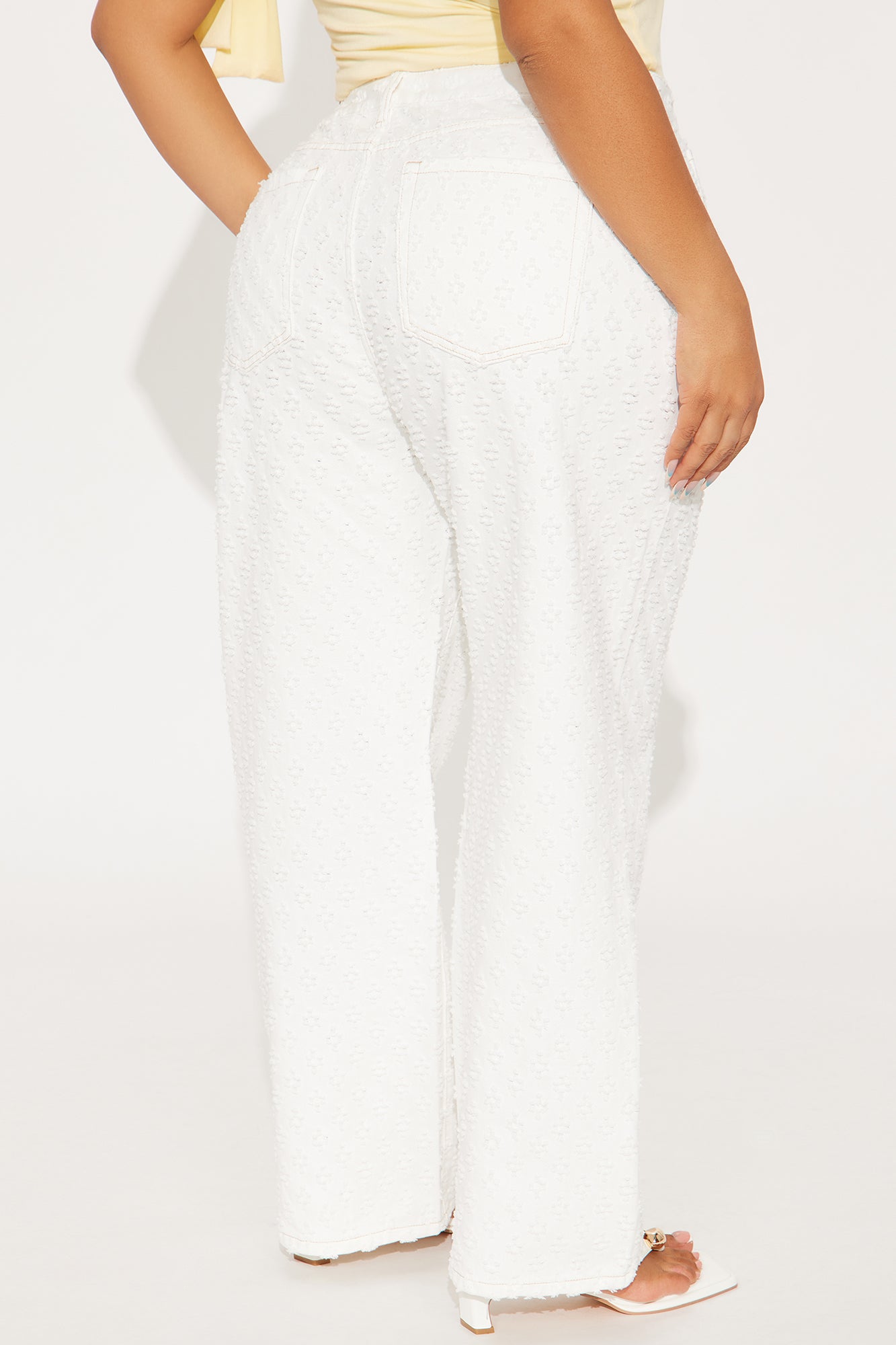 City Dreams Loose Straight Leg Jeans - White - Image 6