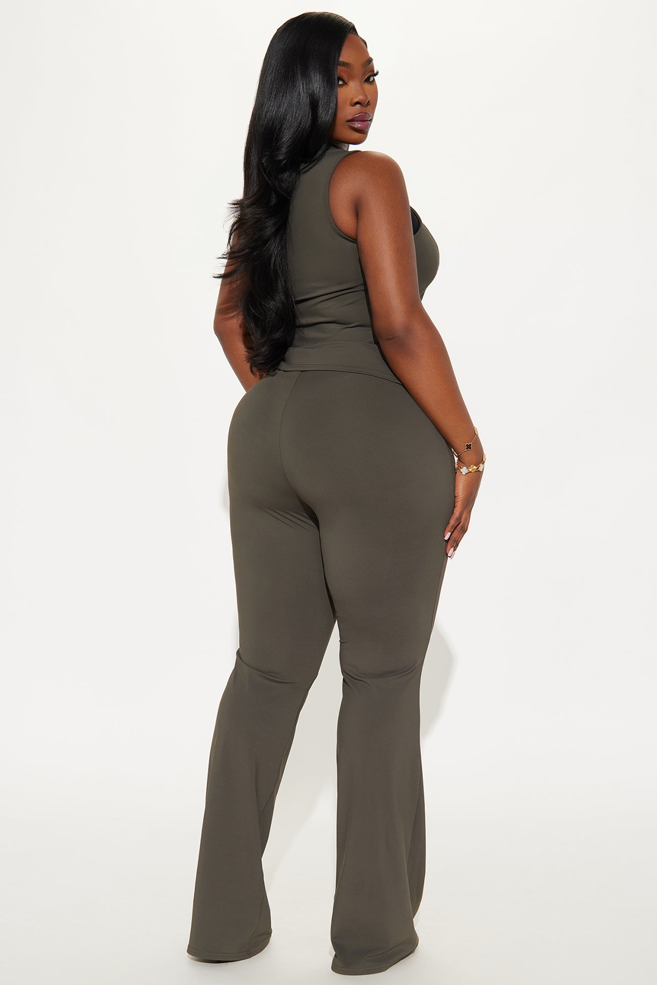 Dance With Me Tonight Pant Set - Olive - Image 6