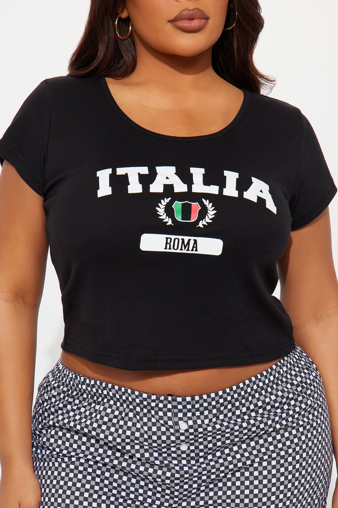 Ciao Bella Italia Cotton PJ Boxer Short Set - Black/White - Image 5