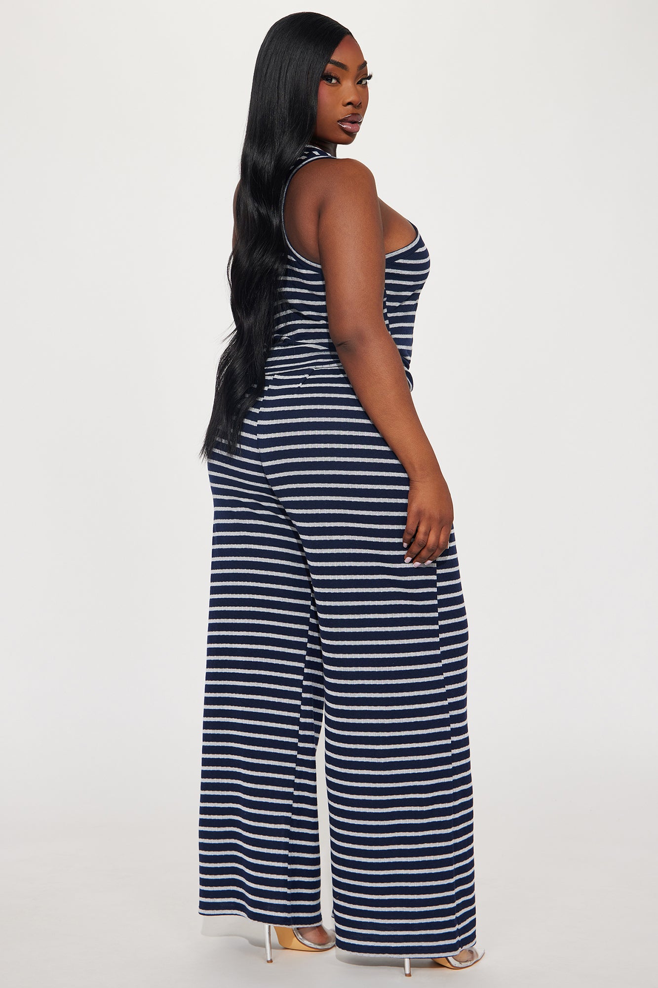 Always Into Me Striped Pant Set - Navy/combo - Image 6