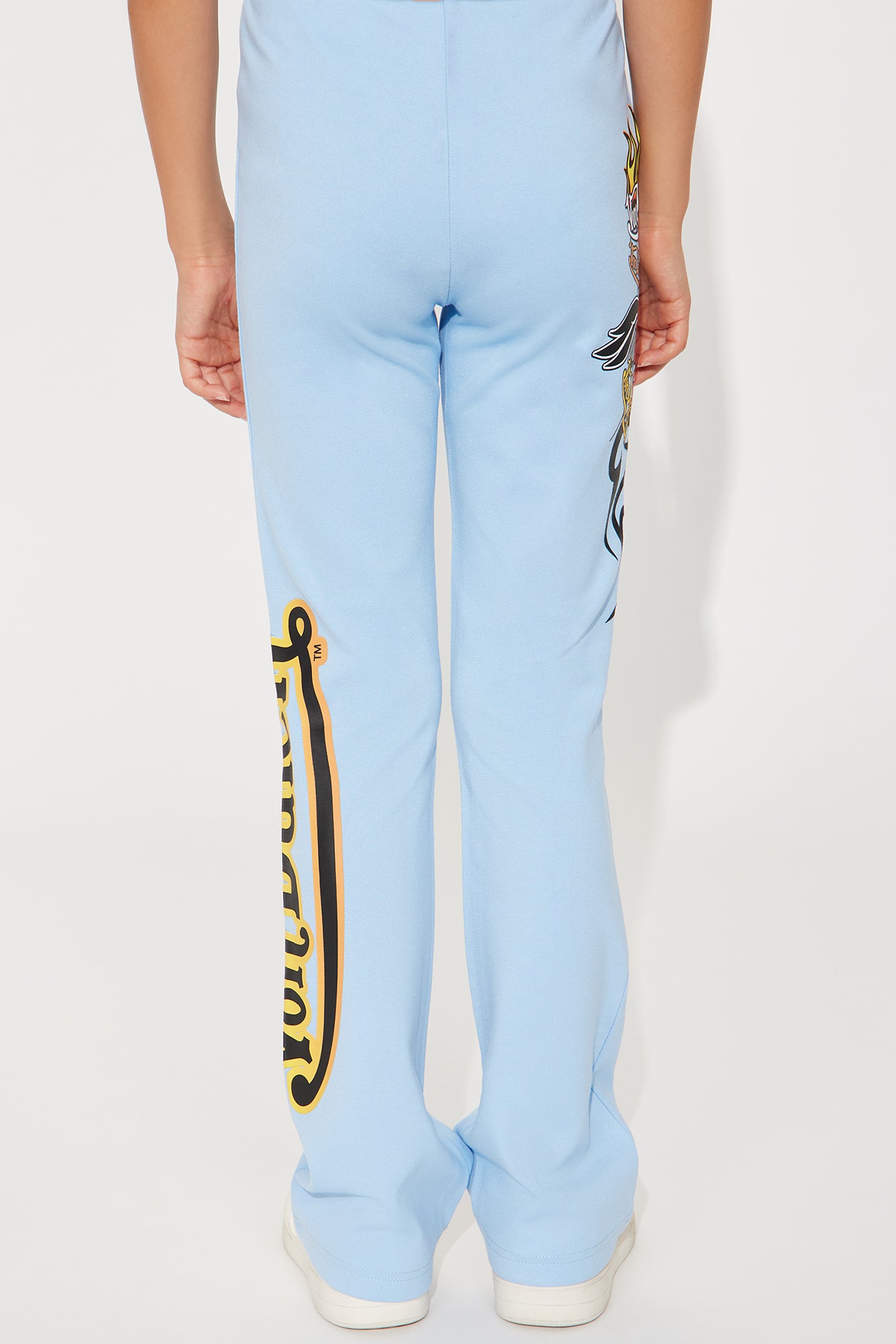 Mini Von Dutch Fiery Heart Flared Pants - Blue - Image 5