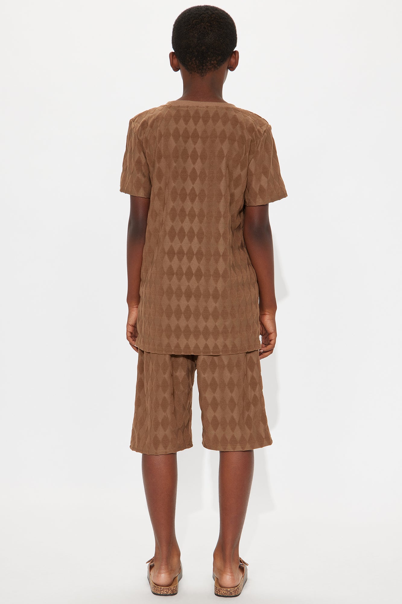 Mini Always Knew It Tee And Short Set - Brown - Image 4