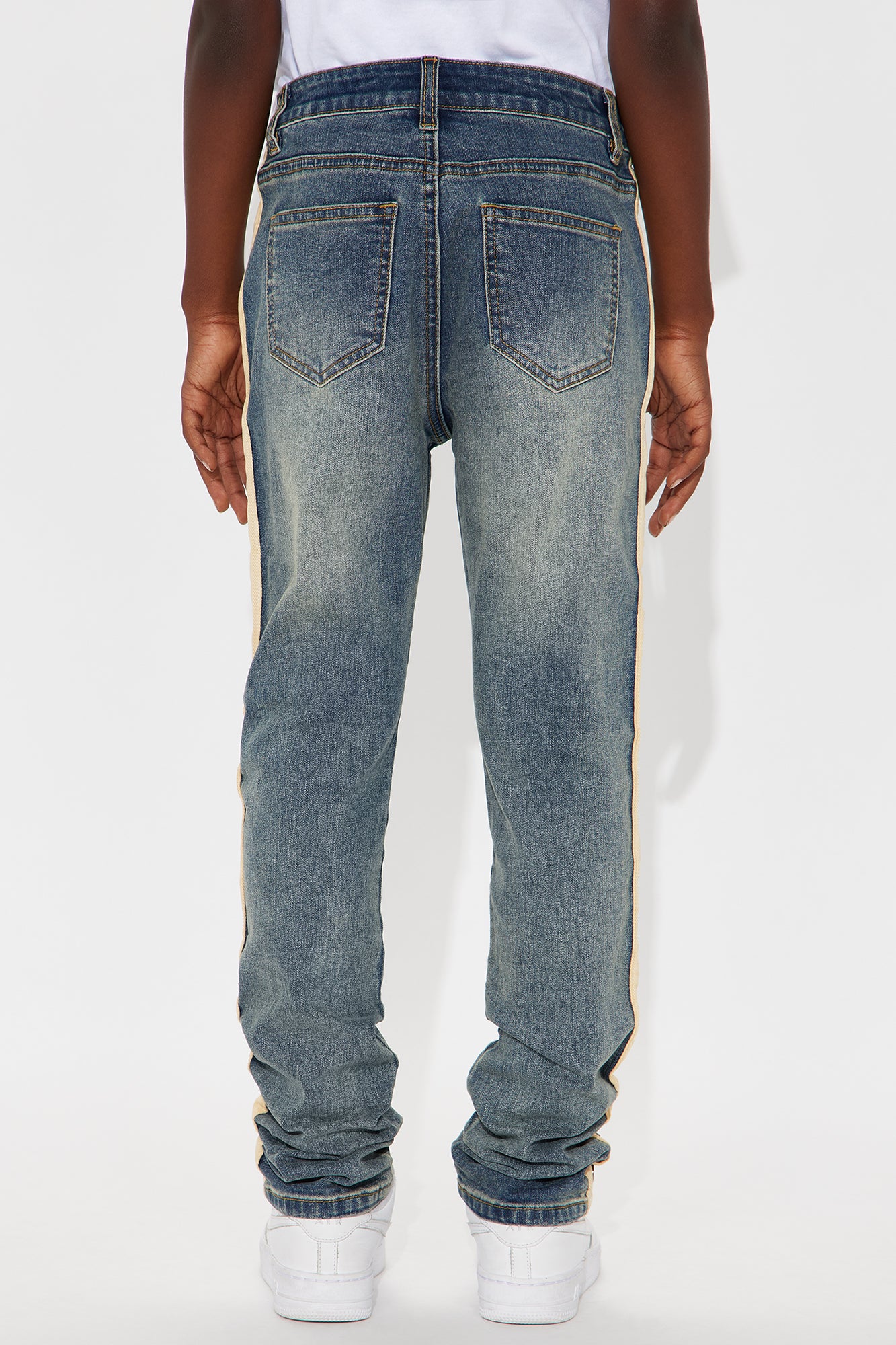 Mini Derek Side Taping Skinny Jeans - Indigo - Image 4