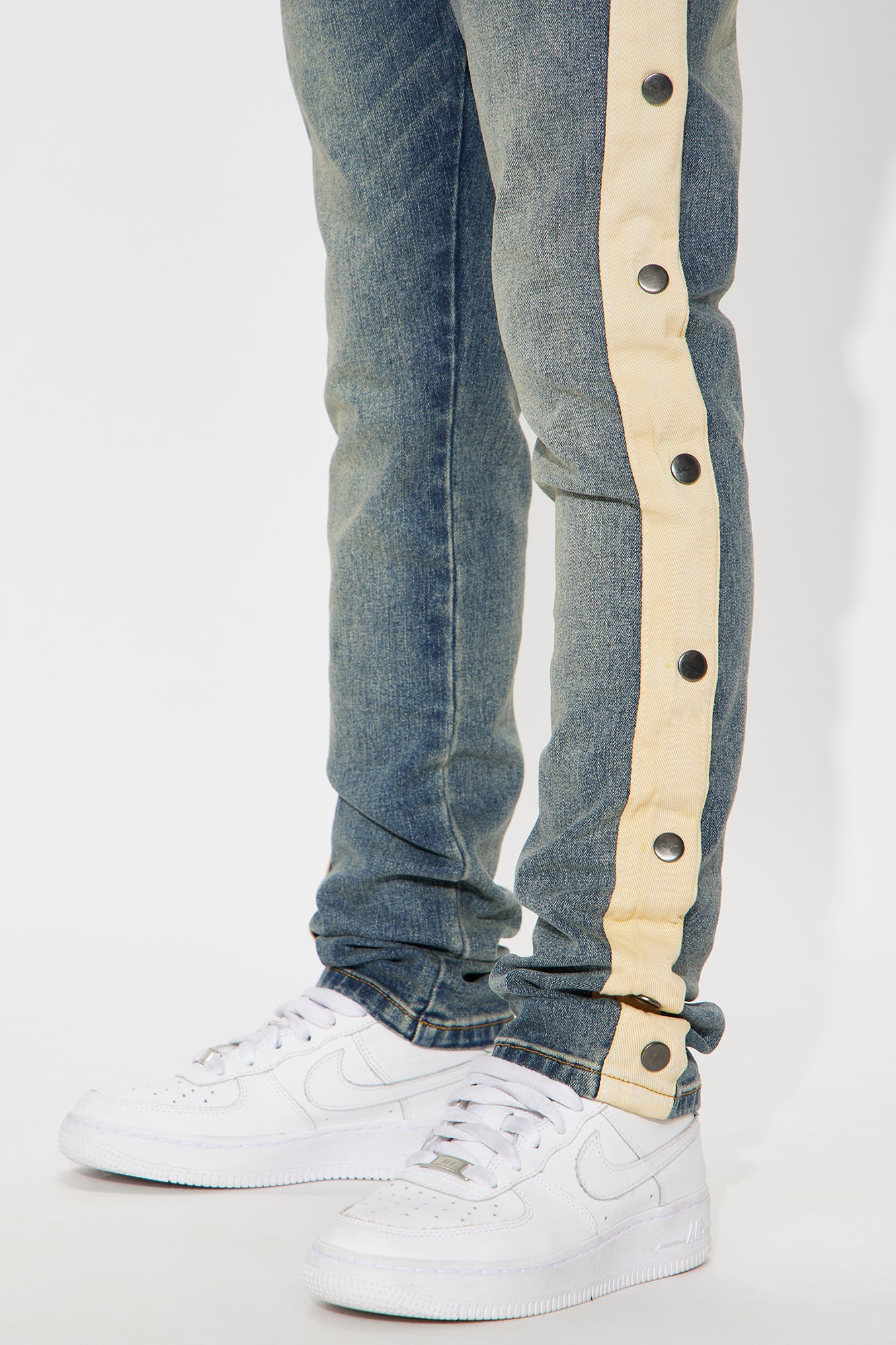 Mini Derek Side Taping Skinny Jeans - Indigo - Image 3
