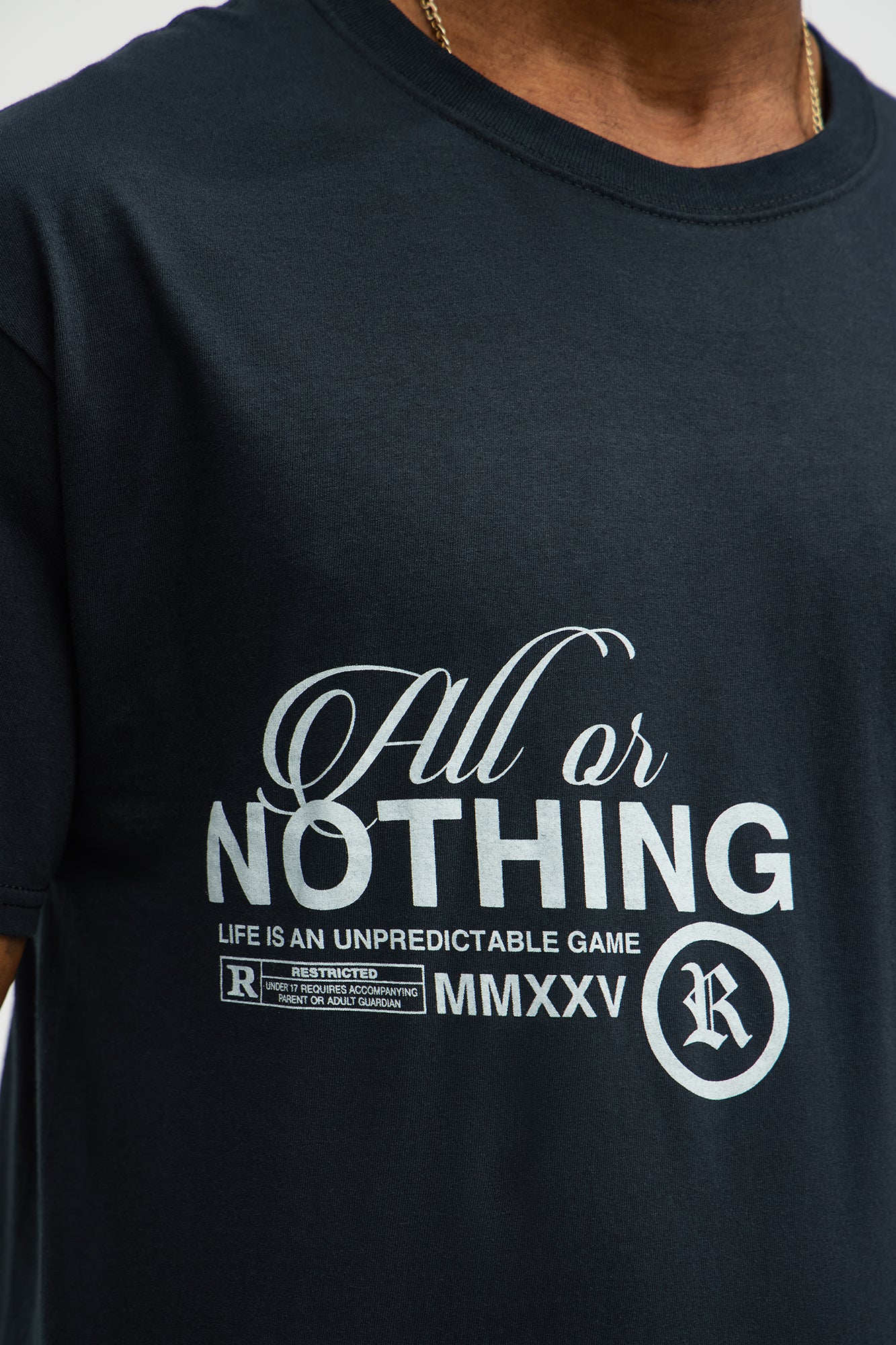 Life Is Unpredictable Short Sleeve Tee - Black - Image 3