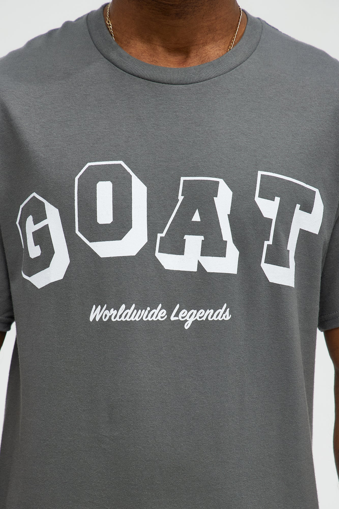 GOAT Worldwide Short Sleeve Tee - Charcoal - Image 3