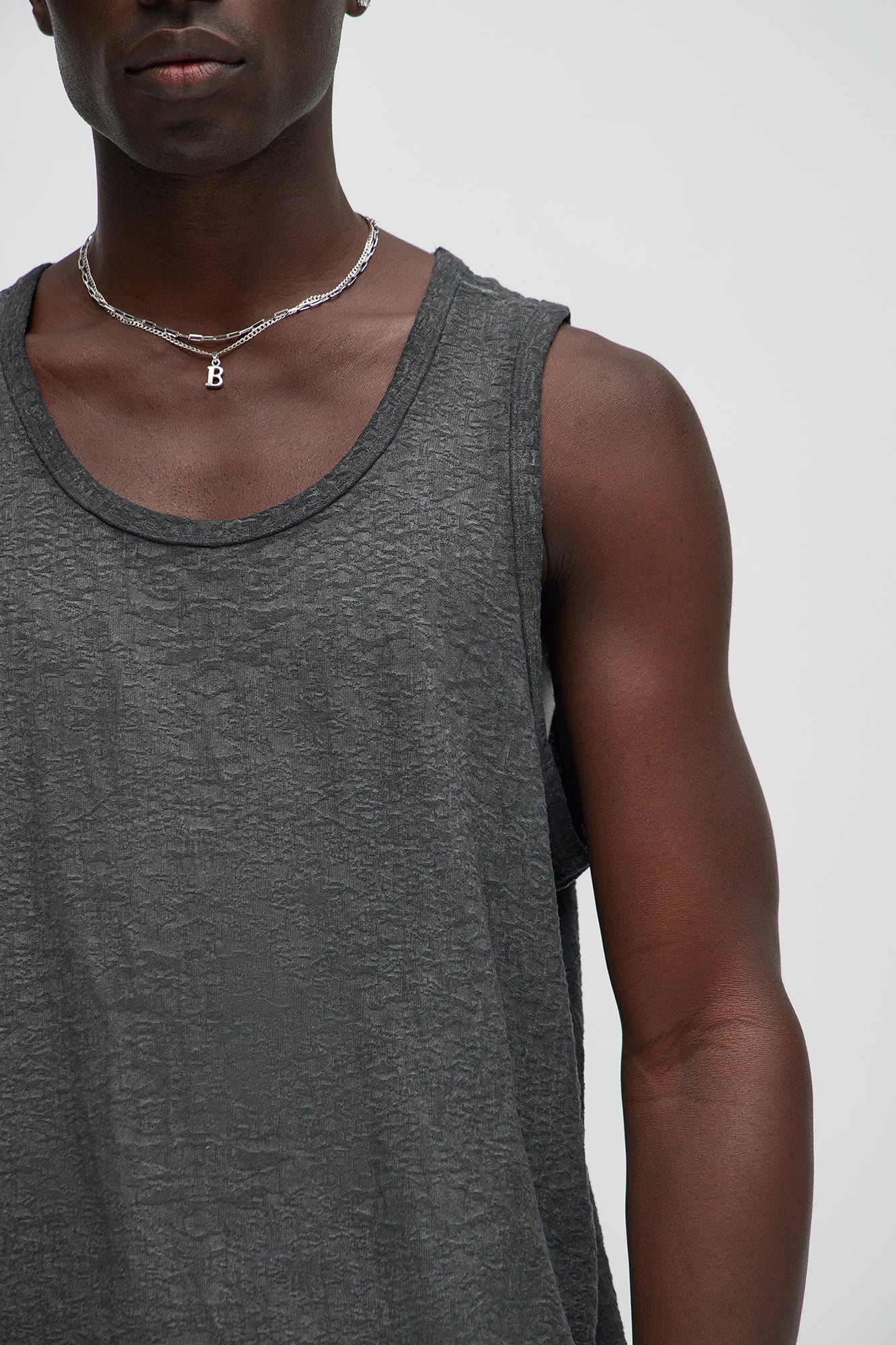 Calvin Washed Tank - Black - Image 3
