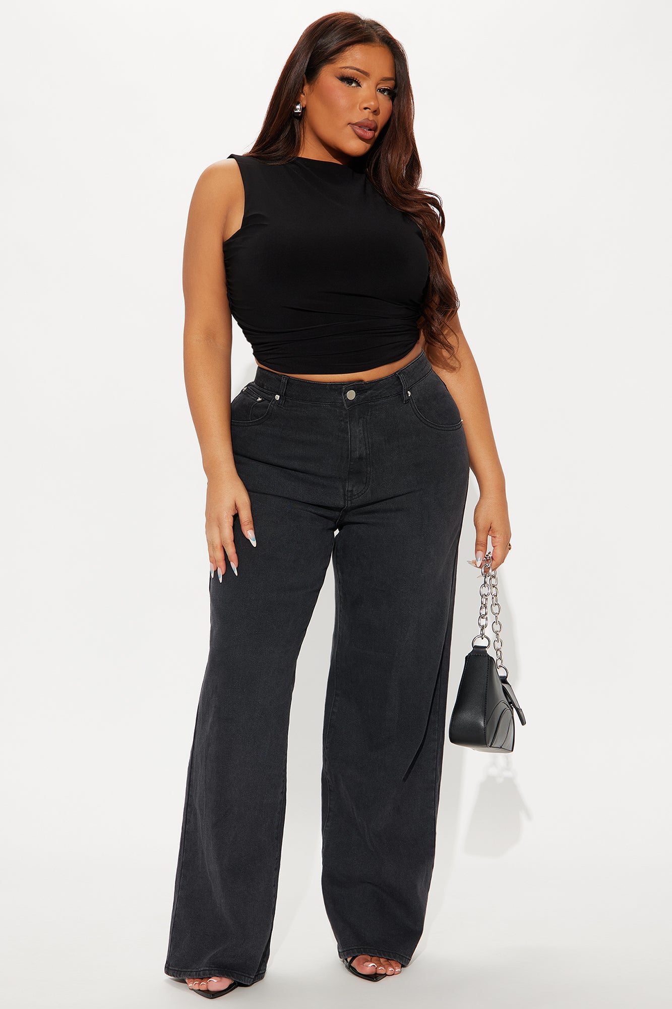Bonafide Basic Straight Leg Jeans - Black Wash - Image 4