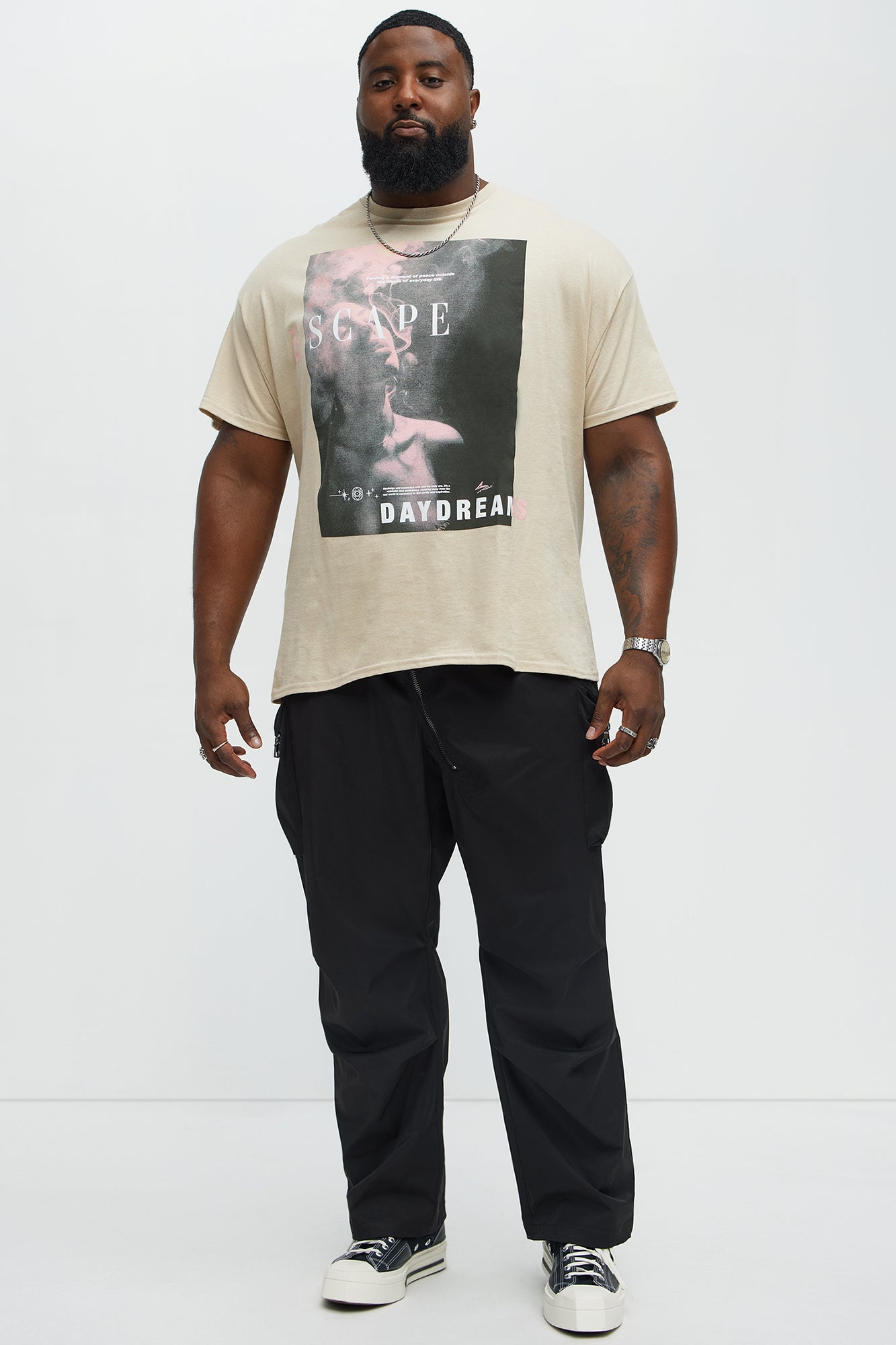 Escape Daydreams Short Sleeve Tee - Sand - Image 5