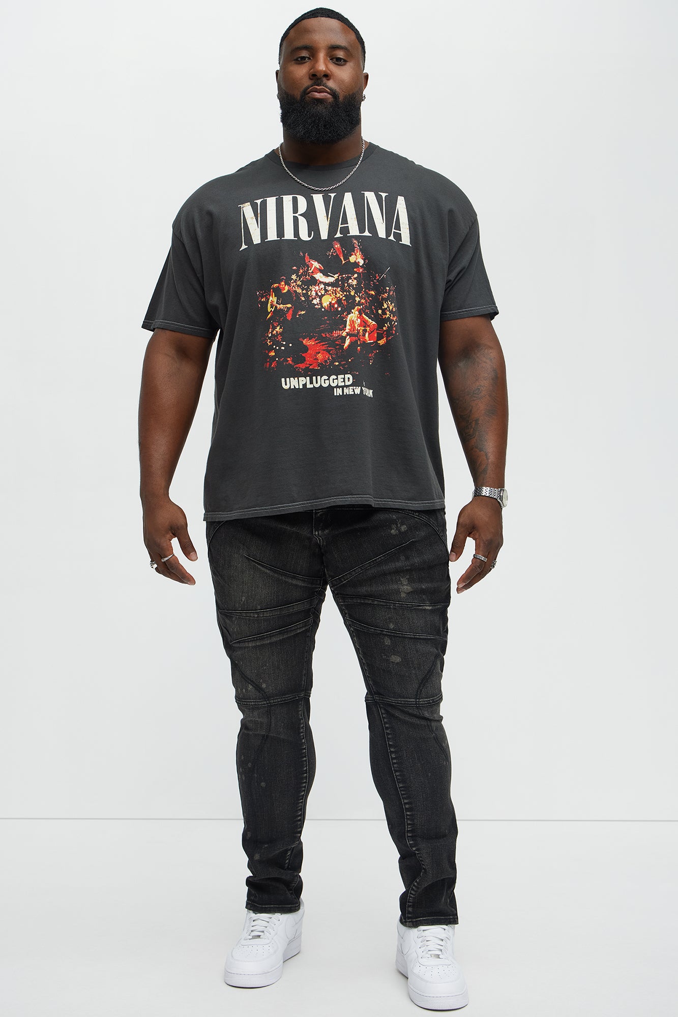 Nirvana New York Unplugged Short Sleeve Tee - Black - Image 6