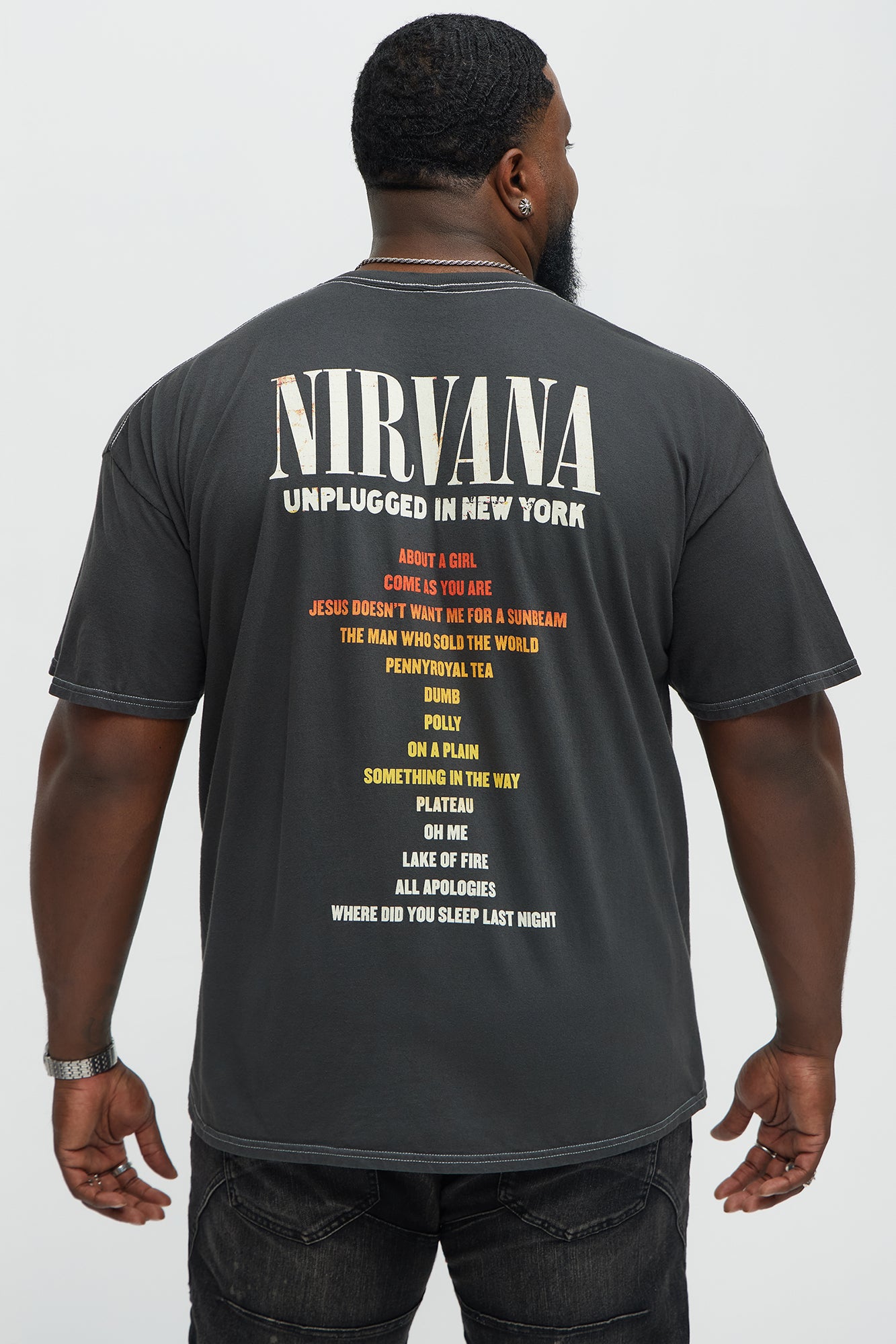 Nirvana New York Unplugged Short Sleeve Tee - Black - Image 8