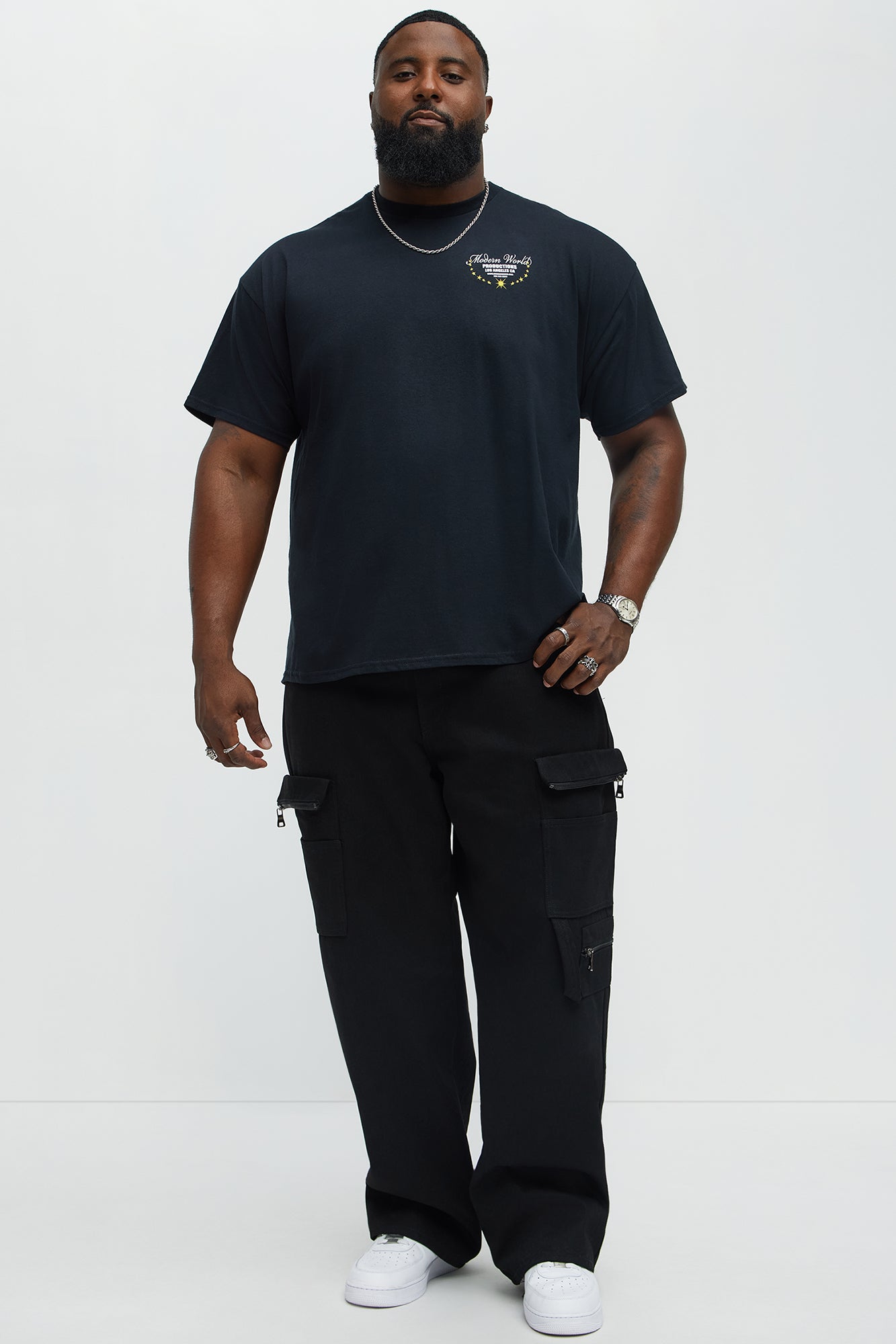 Modern World Production Short Sleeve Tee - Black - Image 6