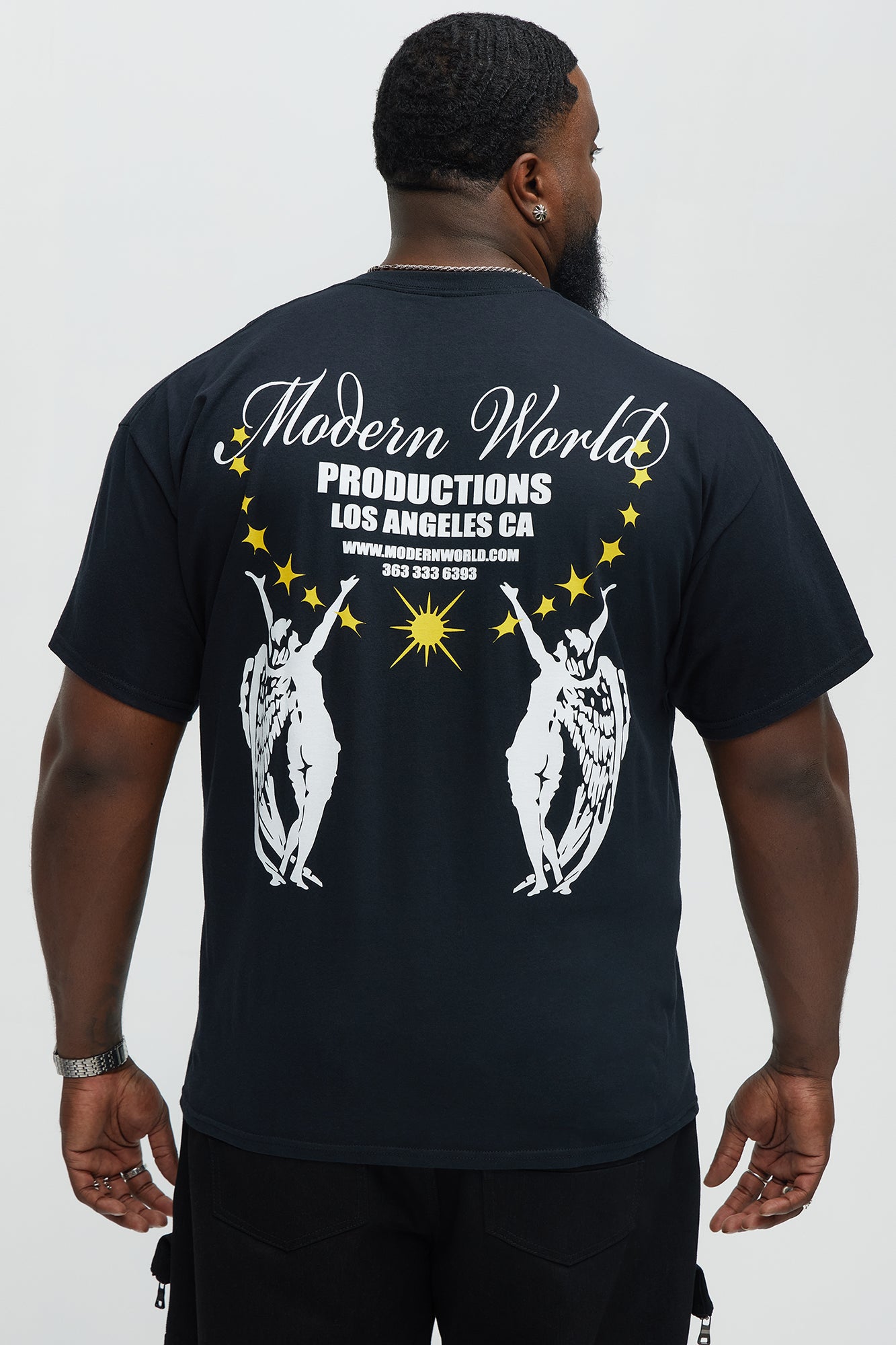 Modern World Production Short Sleeve Tee - Black - Image 8