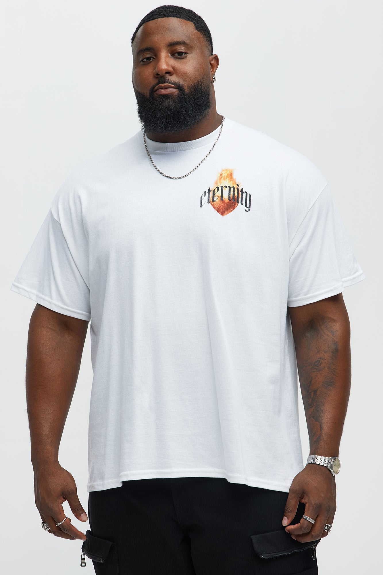 Eternal Heart Short Sleeve Tee - White - Image 5