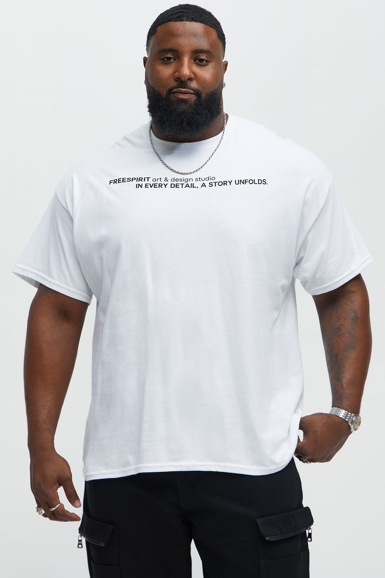Freespirit Studio Department Short Sleeve Tee - White - Image 5