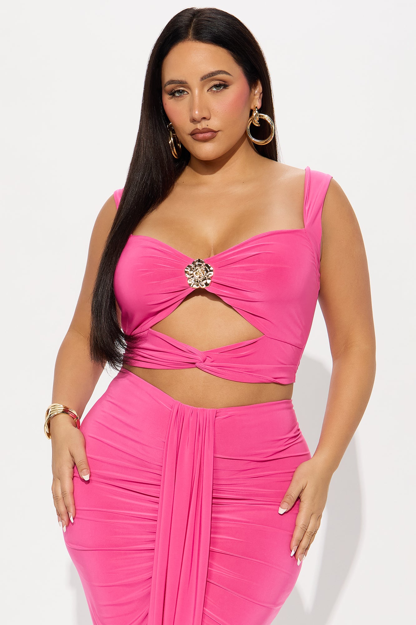 Unraveled Desire Skirt Set - Fuchsia - Image 5