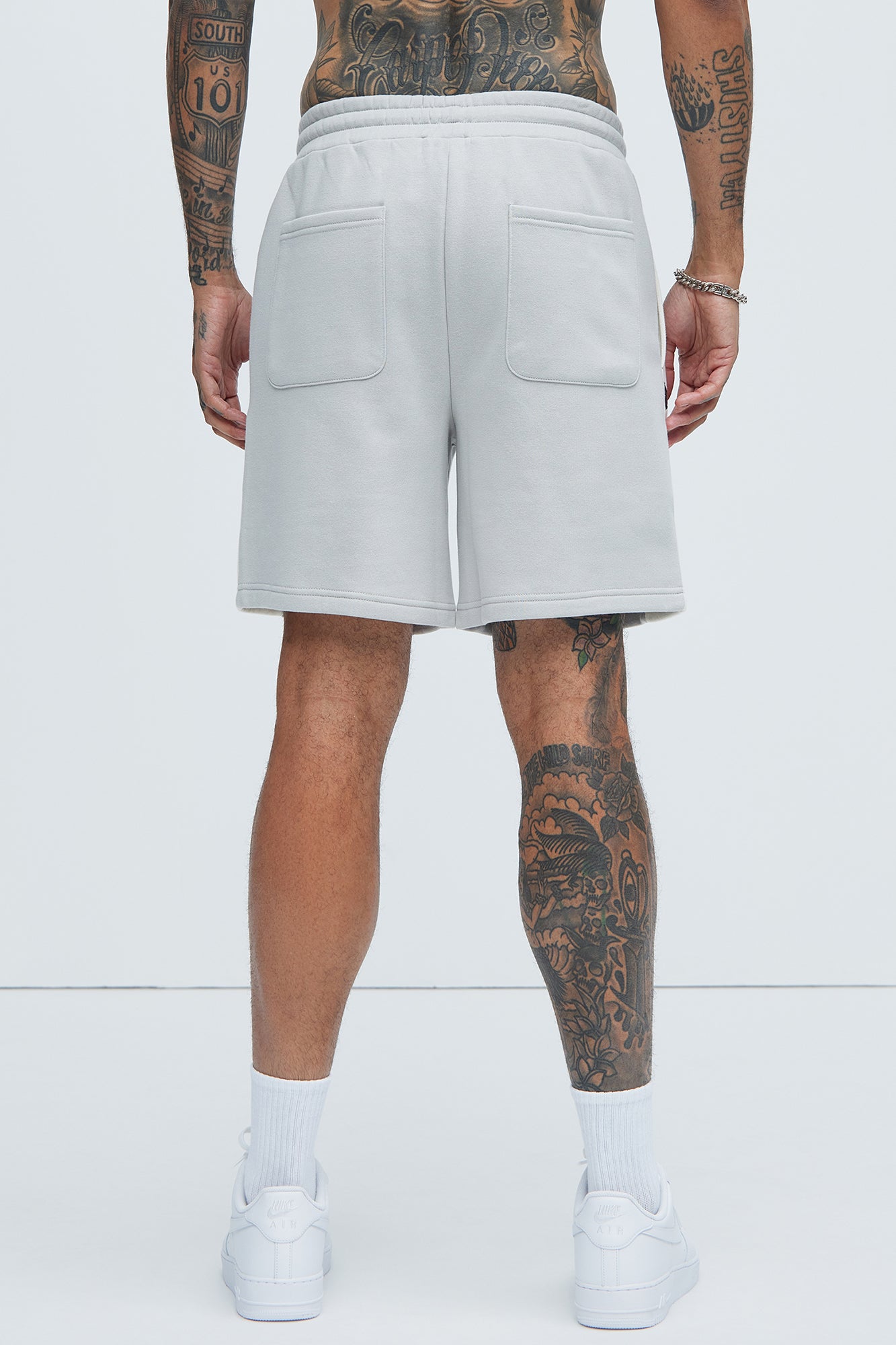 Tyson Desmond Sweat Shorts - Grey/combo - Image 4