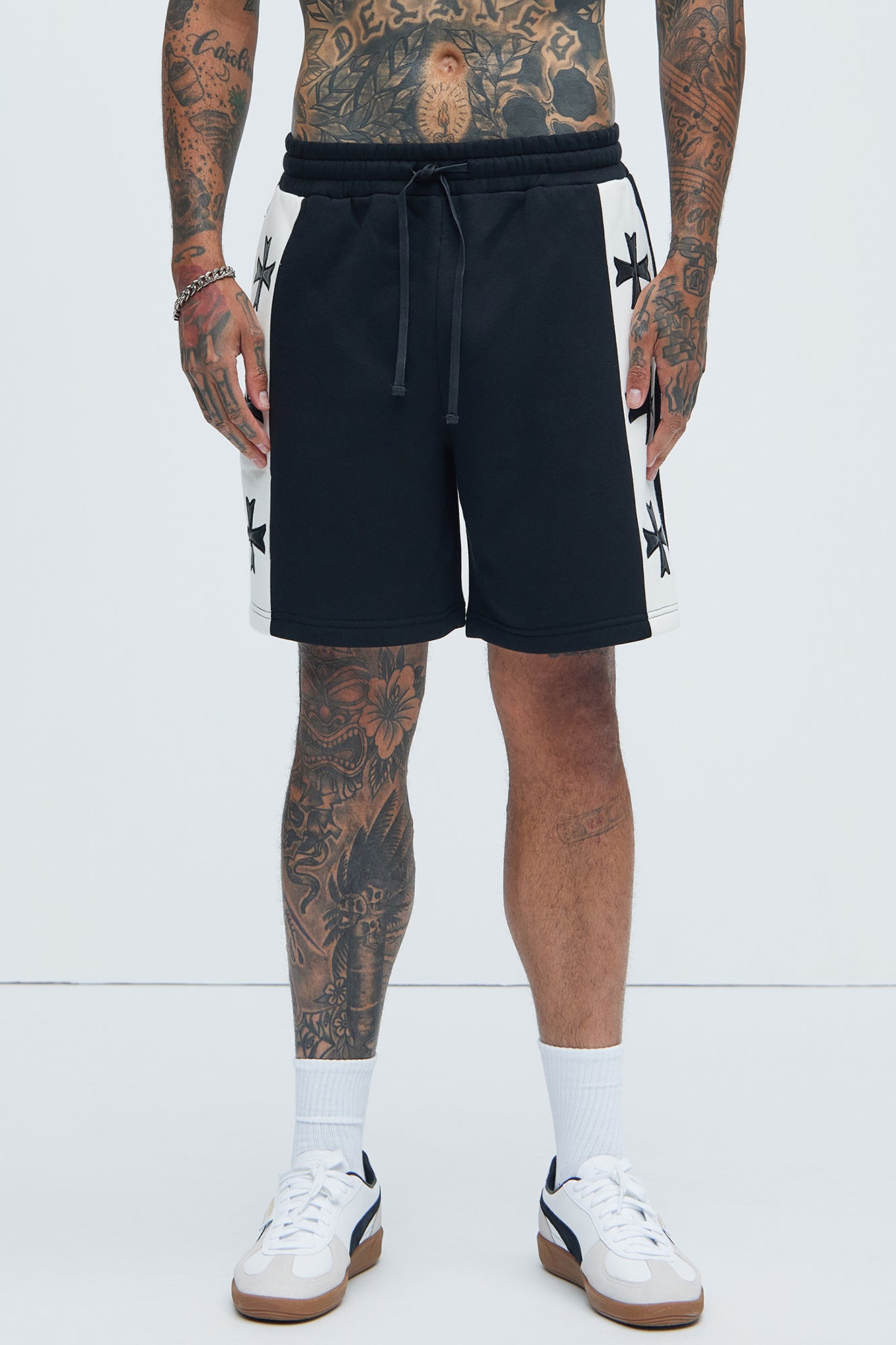 Tyson Desmond Sweat Shorts - Black/combo - Image 3