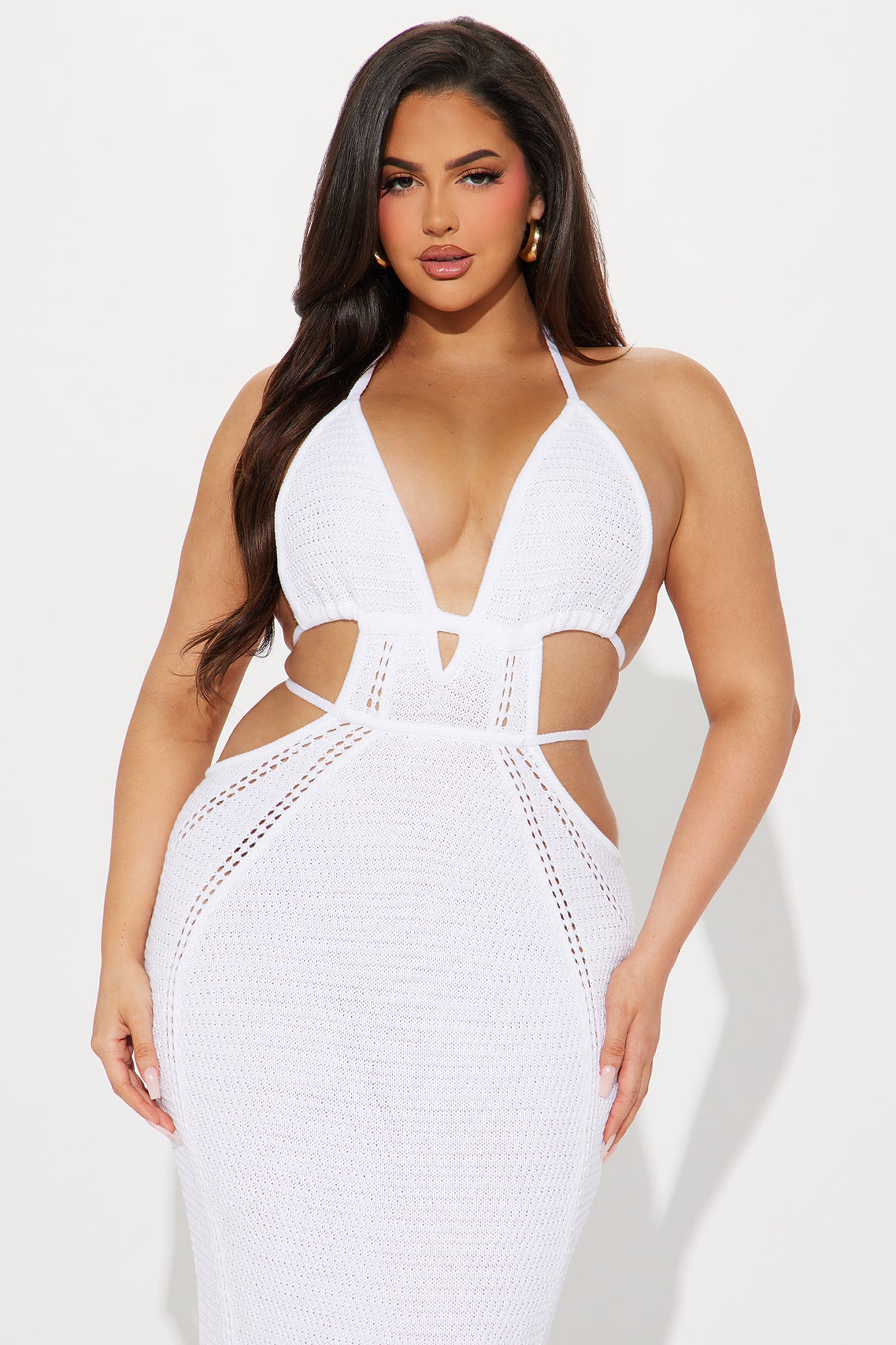Easy Breezy Crochet Maxi Dress - White - Image 6