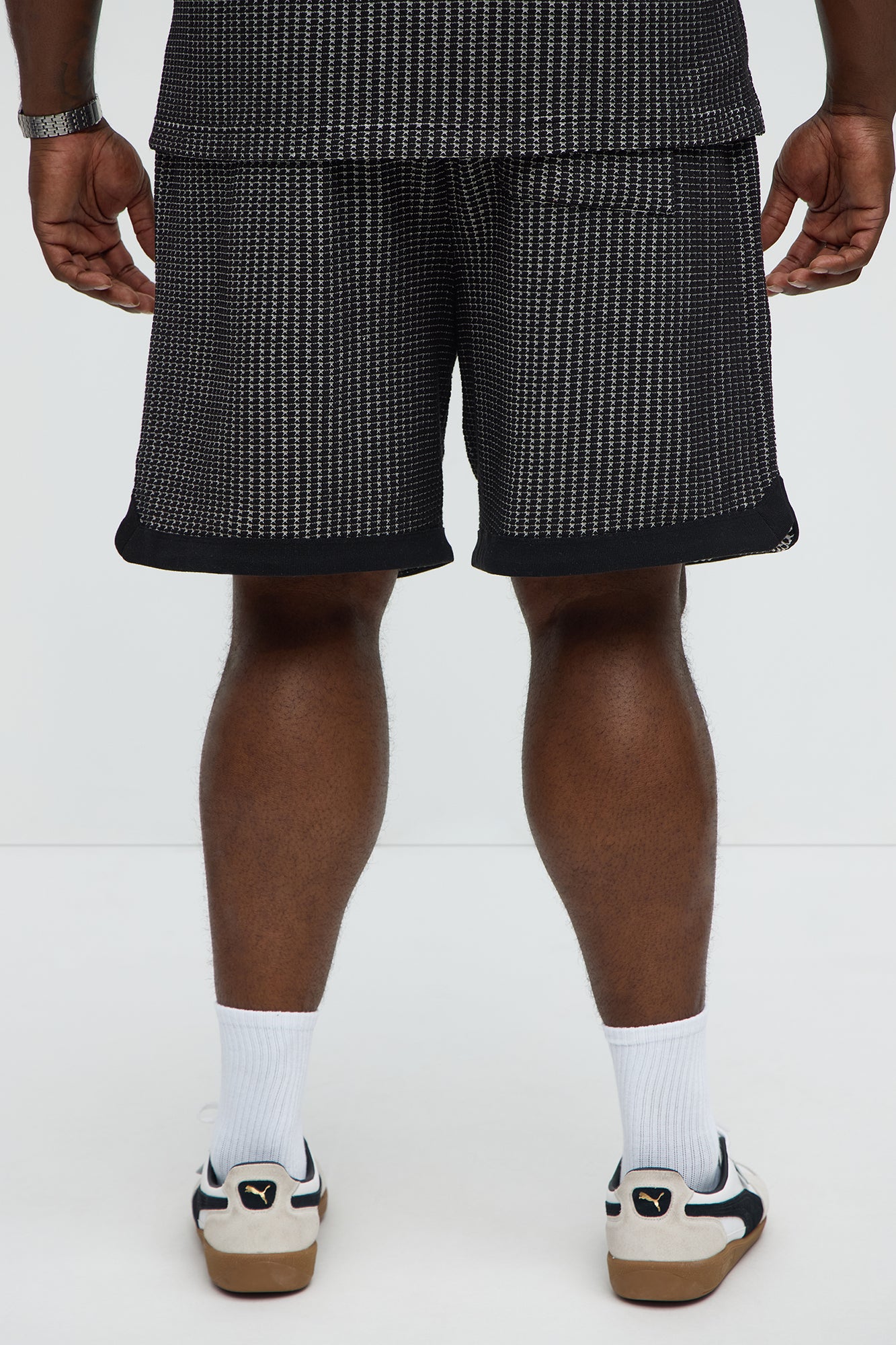 Devin Crochet Contrast Trim Shorts - Black/combo - Image 8