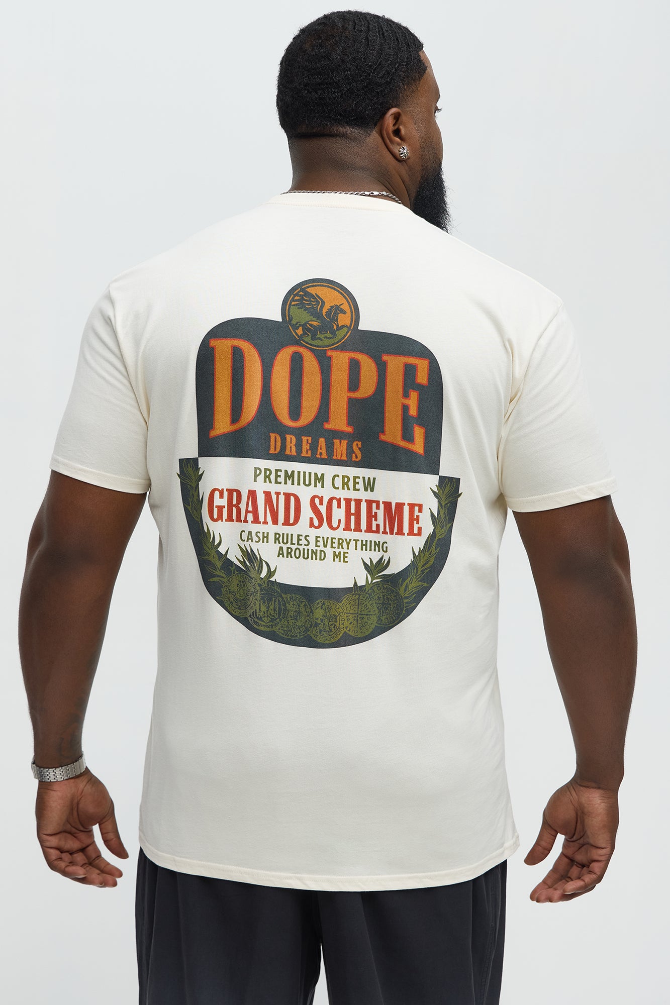 Dope Dreams Grand Scheme Short Sleeve Tee - Off White - Image 8