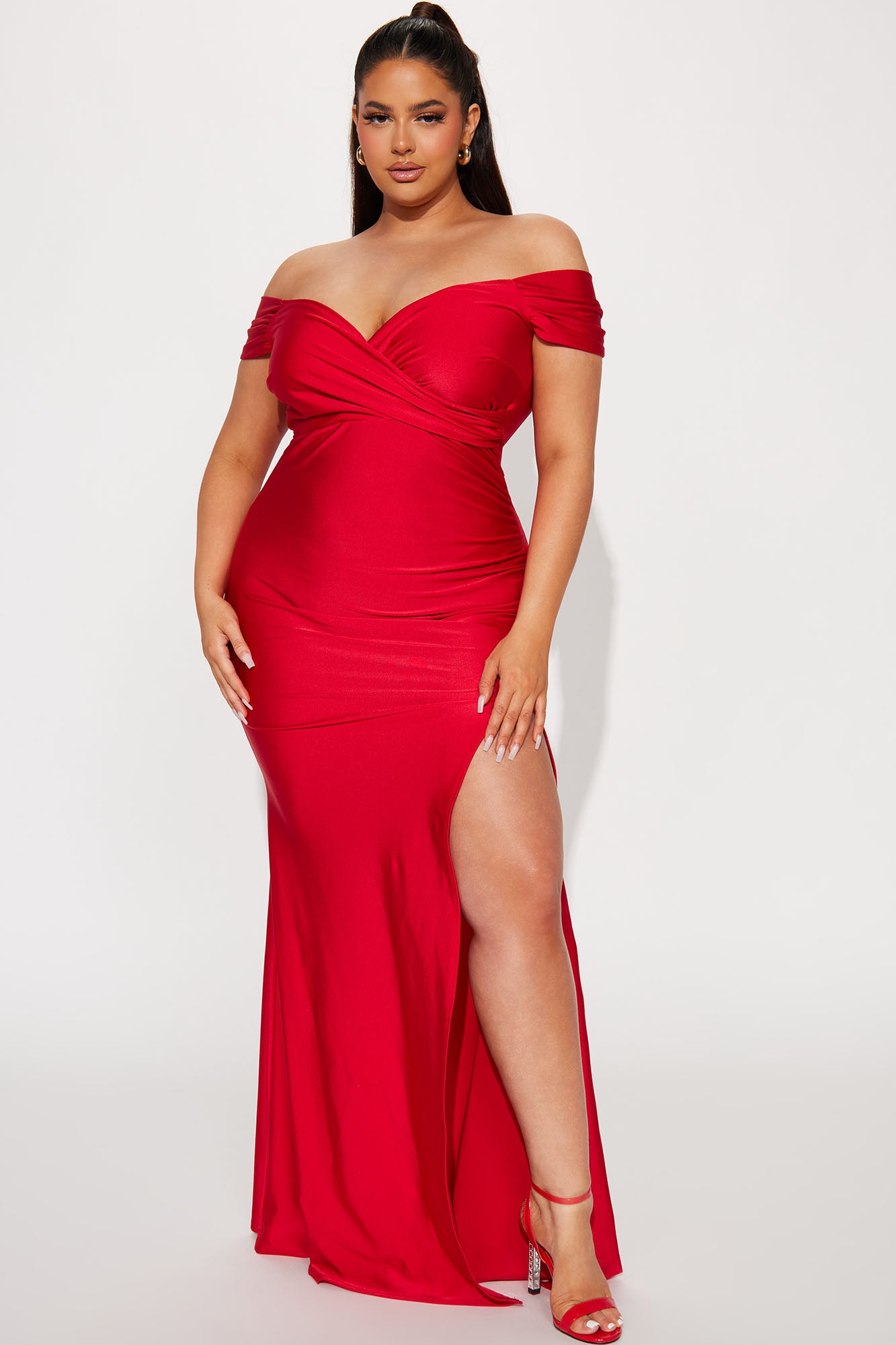 Romantic Nights Maxi Dress - Red - Image 4